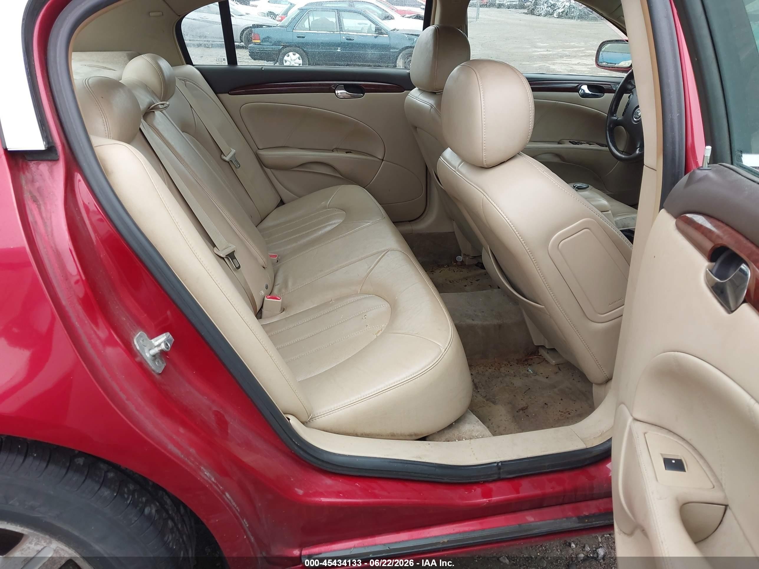 2008 Buick Lucerne Cxl Burgundy vin: 1G4HD57218U157144