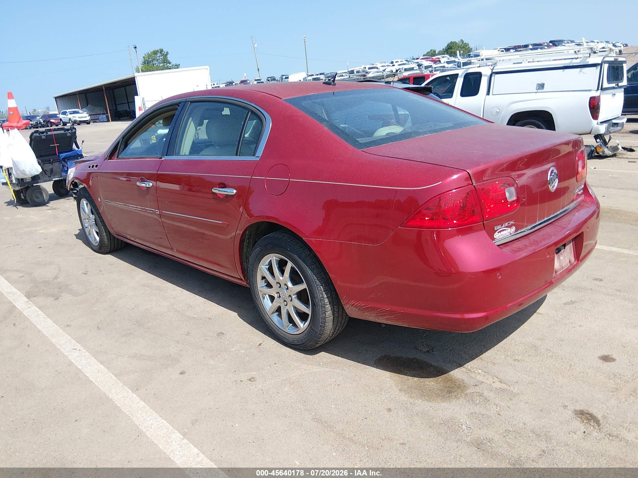 2008 Buick Lucerne Cxl Burgundy vin: 1G4HD57218U206438