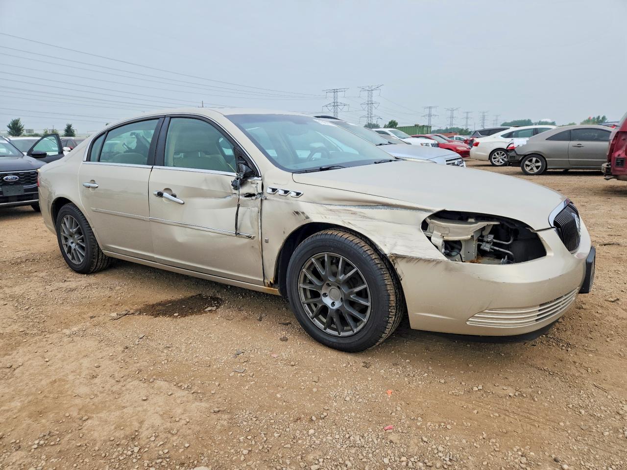 2007 Buick Lucerne Cxl Beige vin: 1G4HD57227U111143