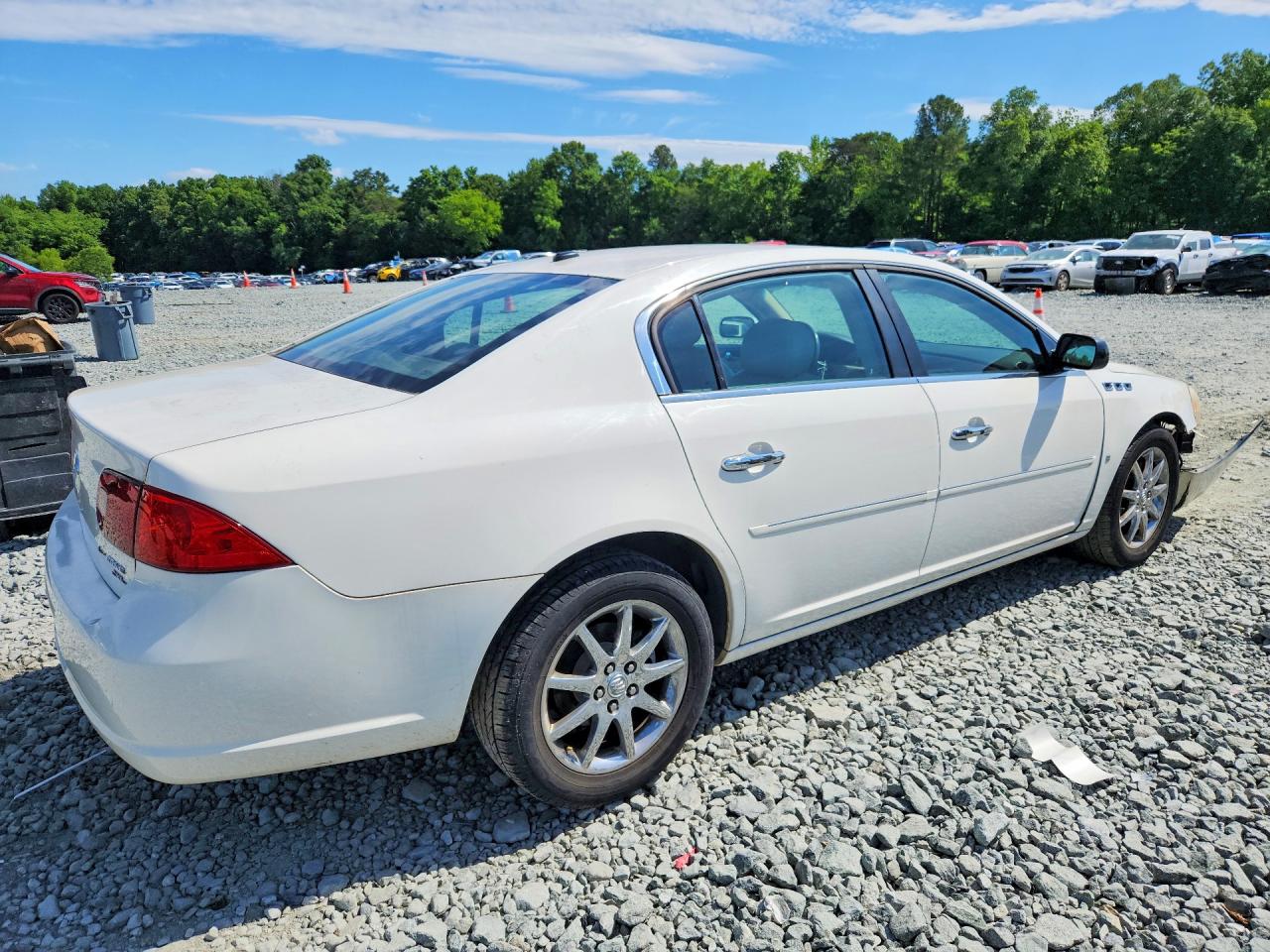2007 Buick Lucerne Cxl White vin: 1G4HD57227U116309