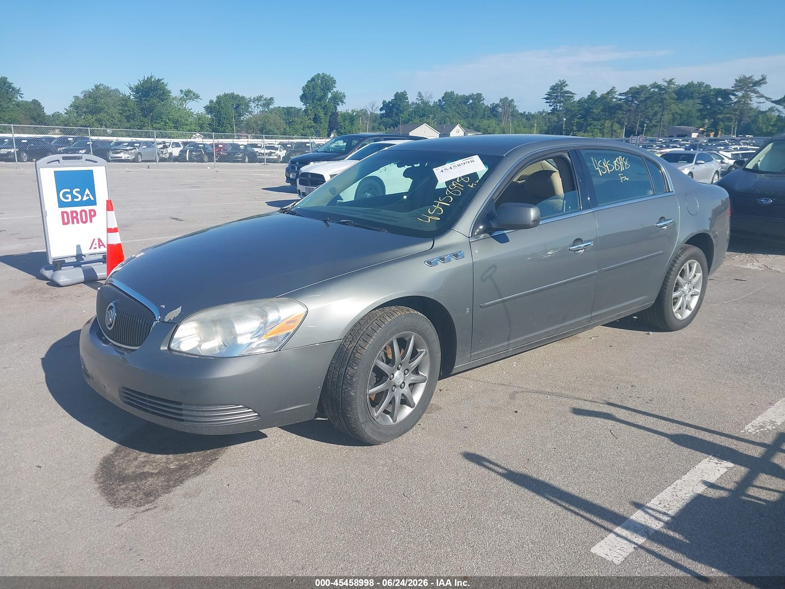 2007 Buick Lucerne Cxl Gray vin: 1G4HD57227U170841