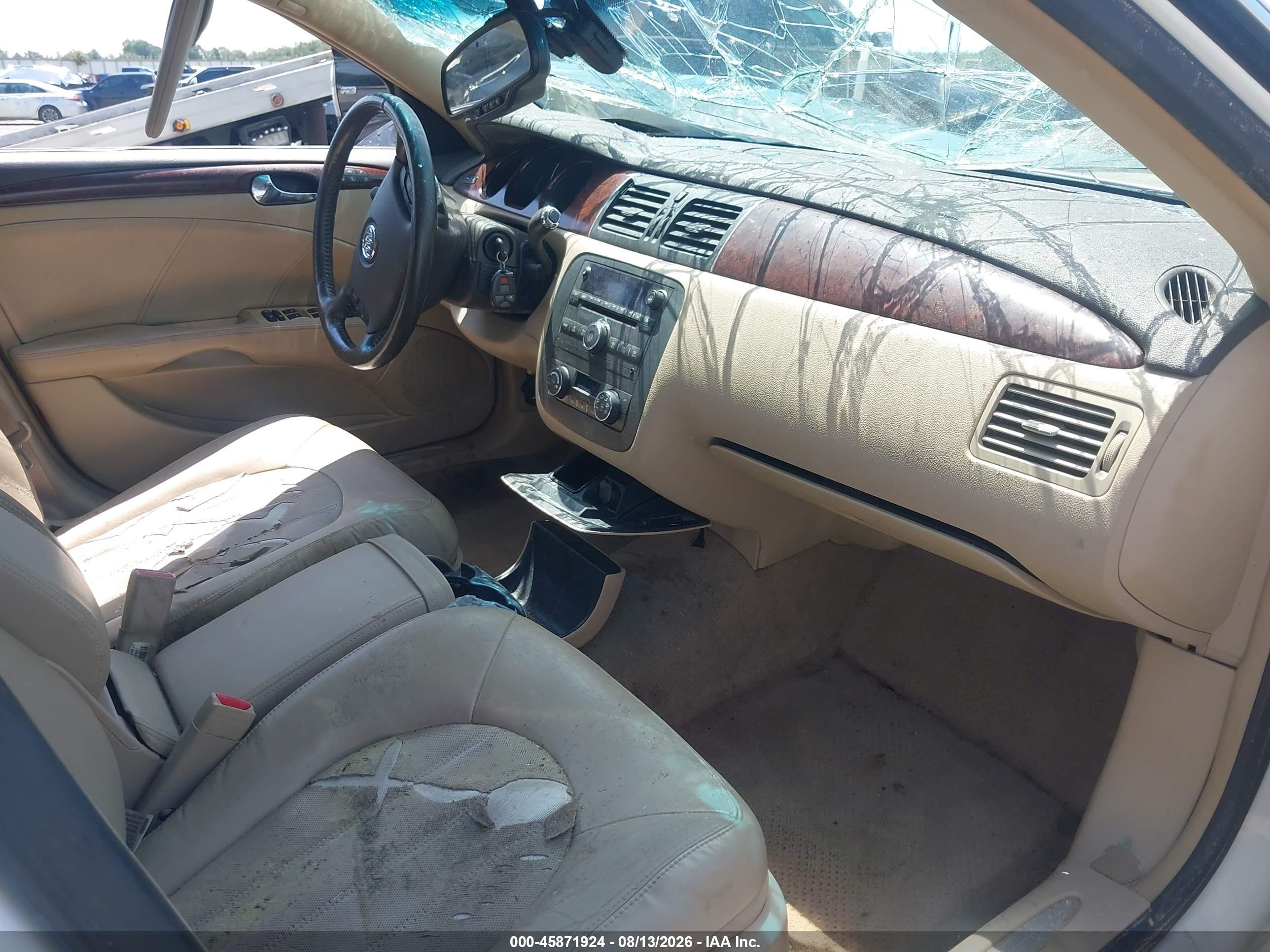 2007 Buick Lucerne Cxl White vin: 1G4HD57227U221254