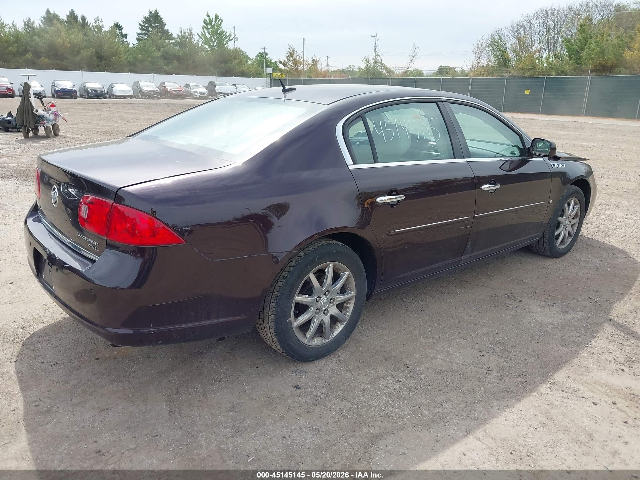 2008 Buick Lucerne Cxl Purple vin: 1G4HD57228U204472