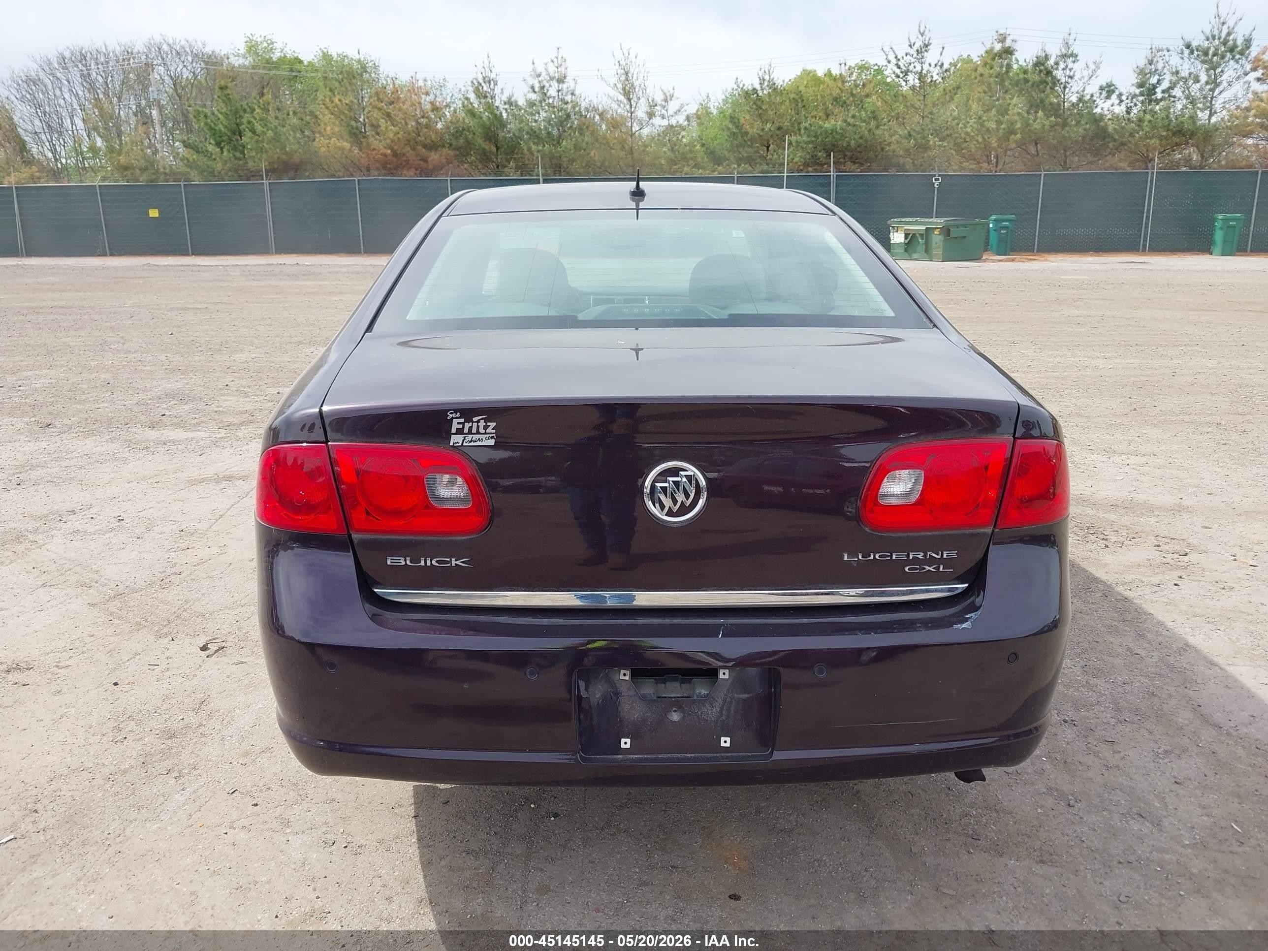 2008 Buick Lucerne Cxl Purple vin: 1G4HD57228U204472