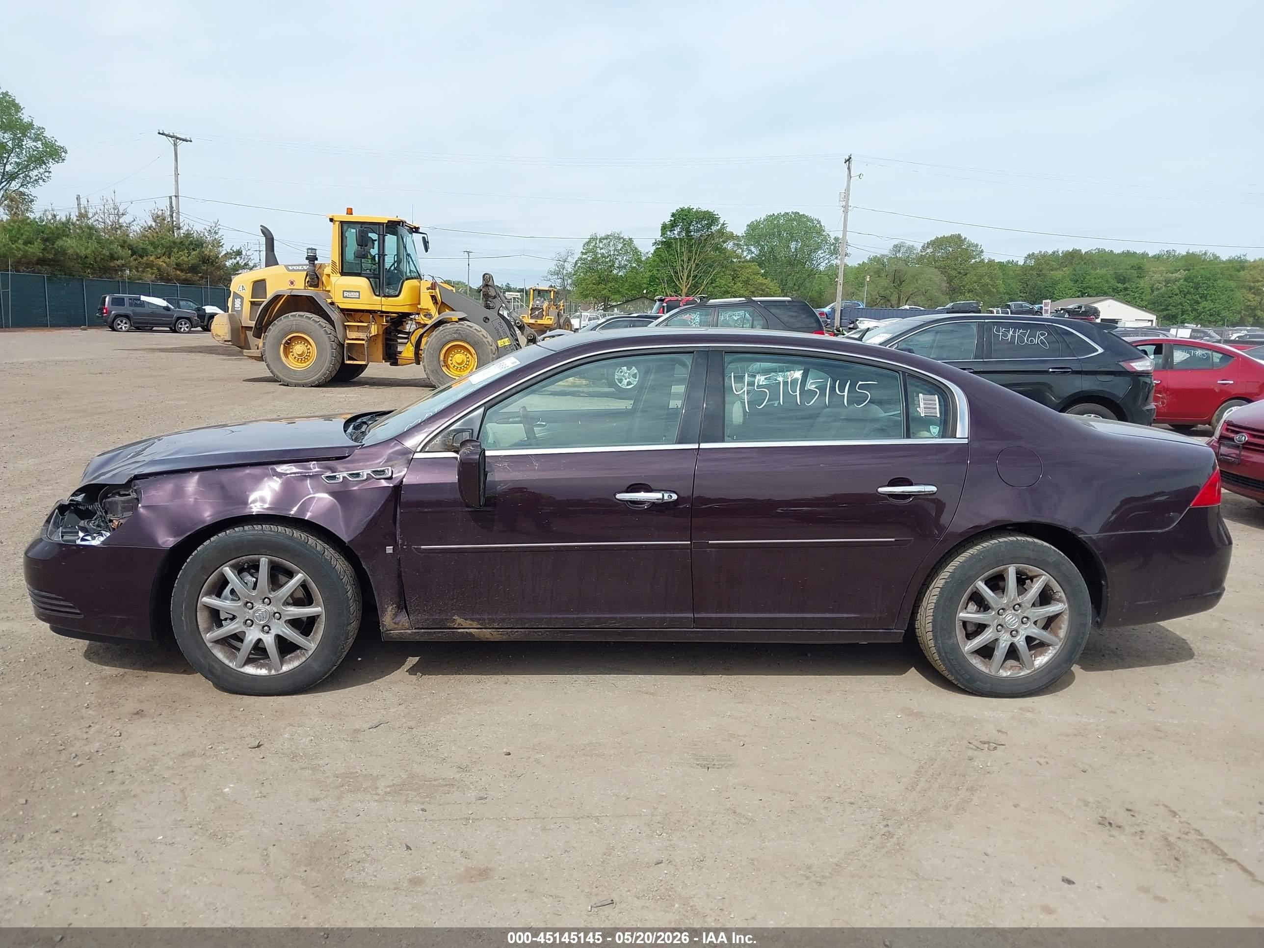 2008 Buick Lucerne Cxl Purple vin: 1G4HD57228U204472