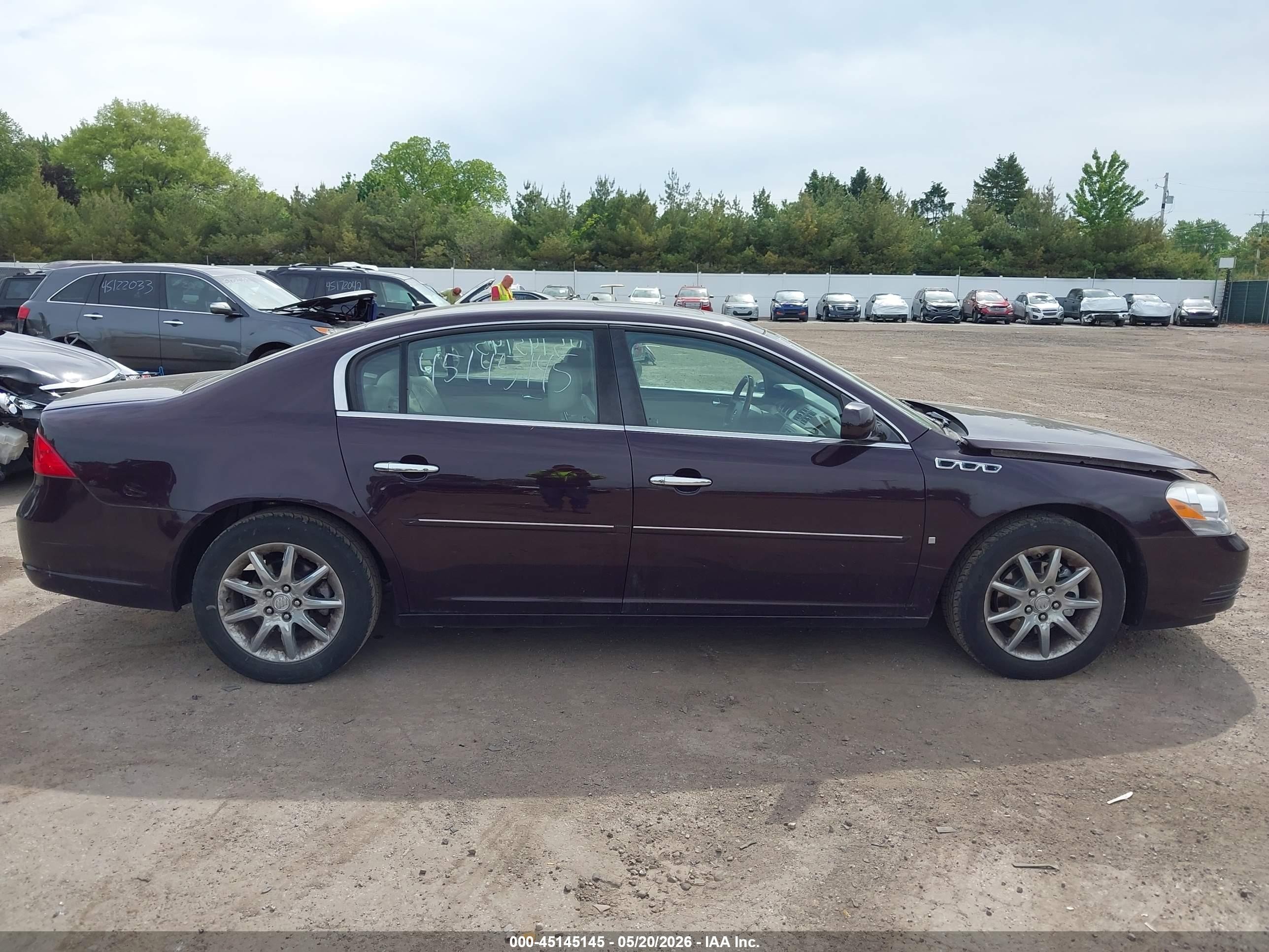 2008 Buick Lucerne Cxl Purple vin: 1G4HD57228U204472