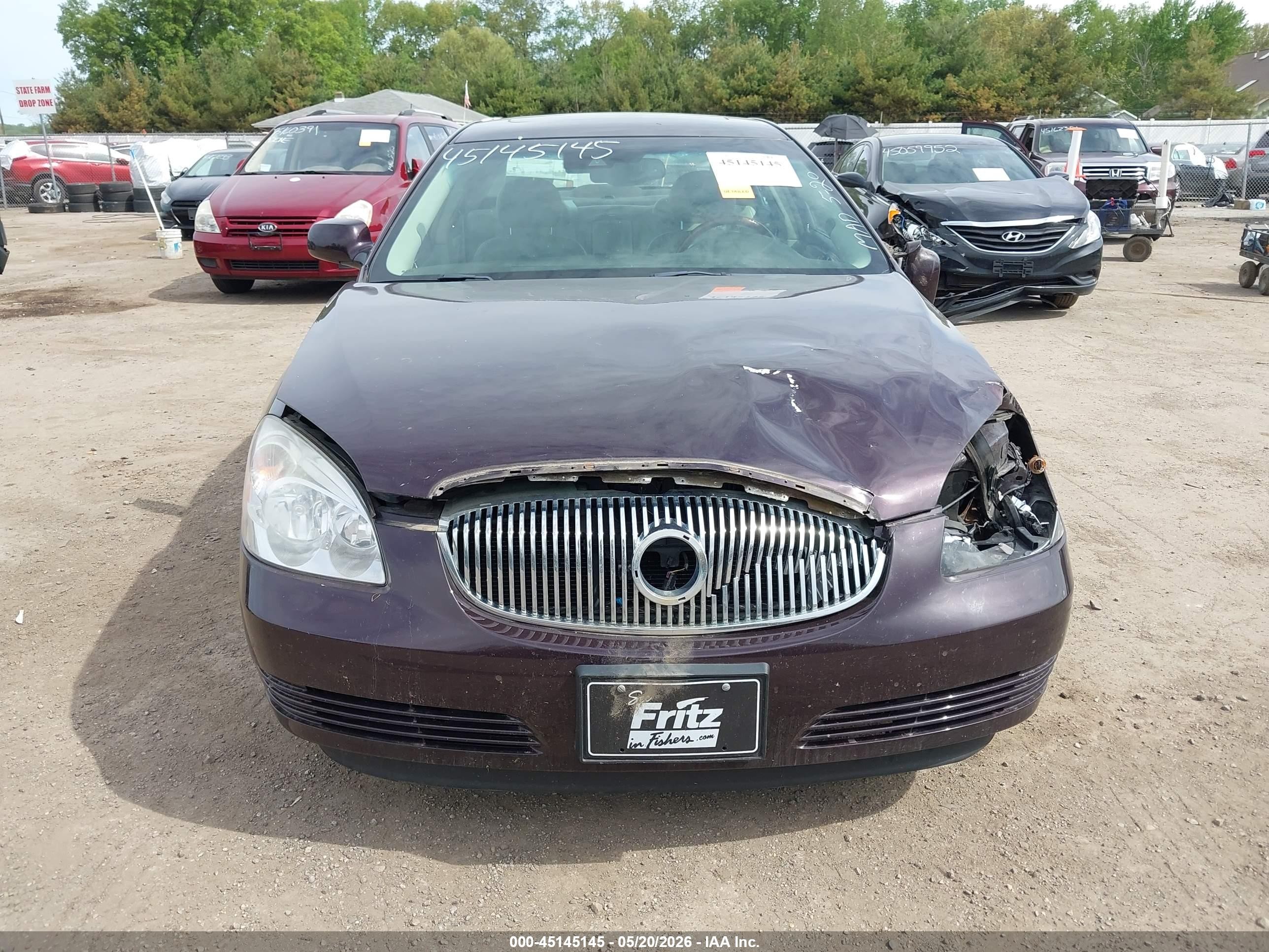 2008 Buick Lucerne Cxl Purple vin: 1G4HD57228U204472