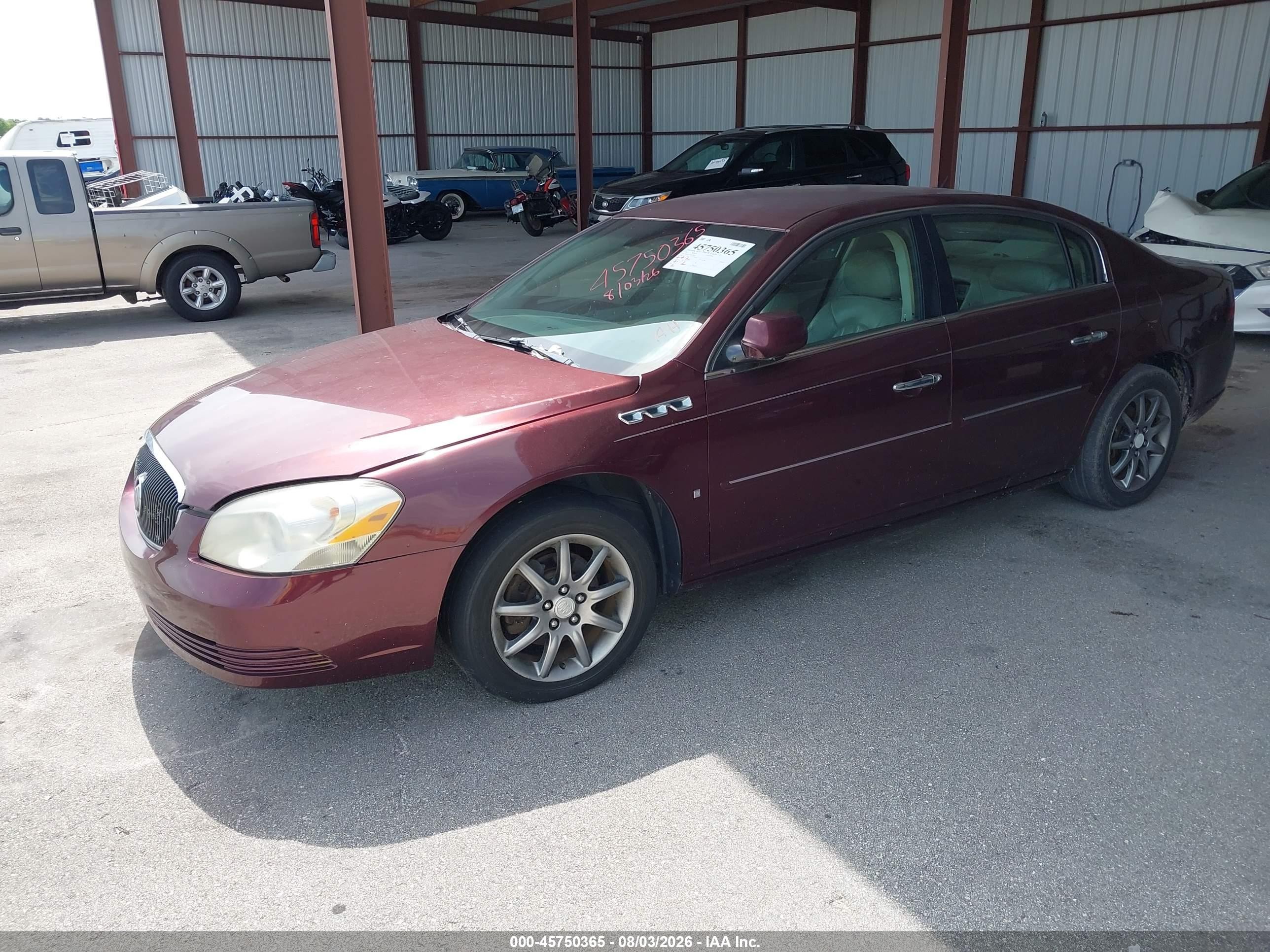2006 Buick Lucerne Cxl Burgundy vin: 1G4HD57236U239664