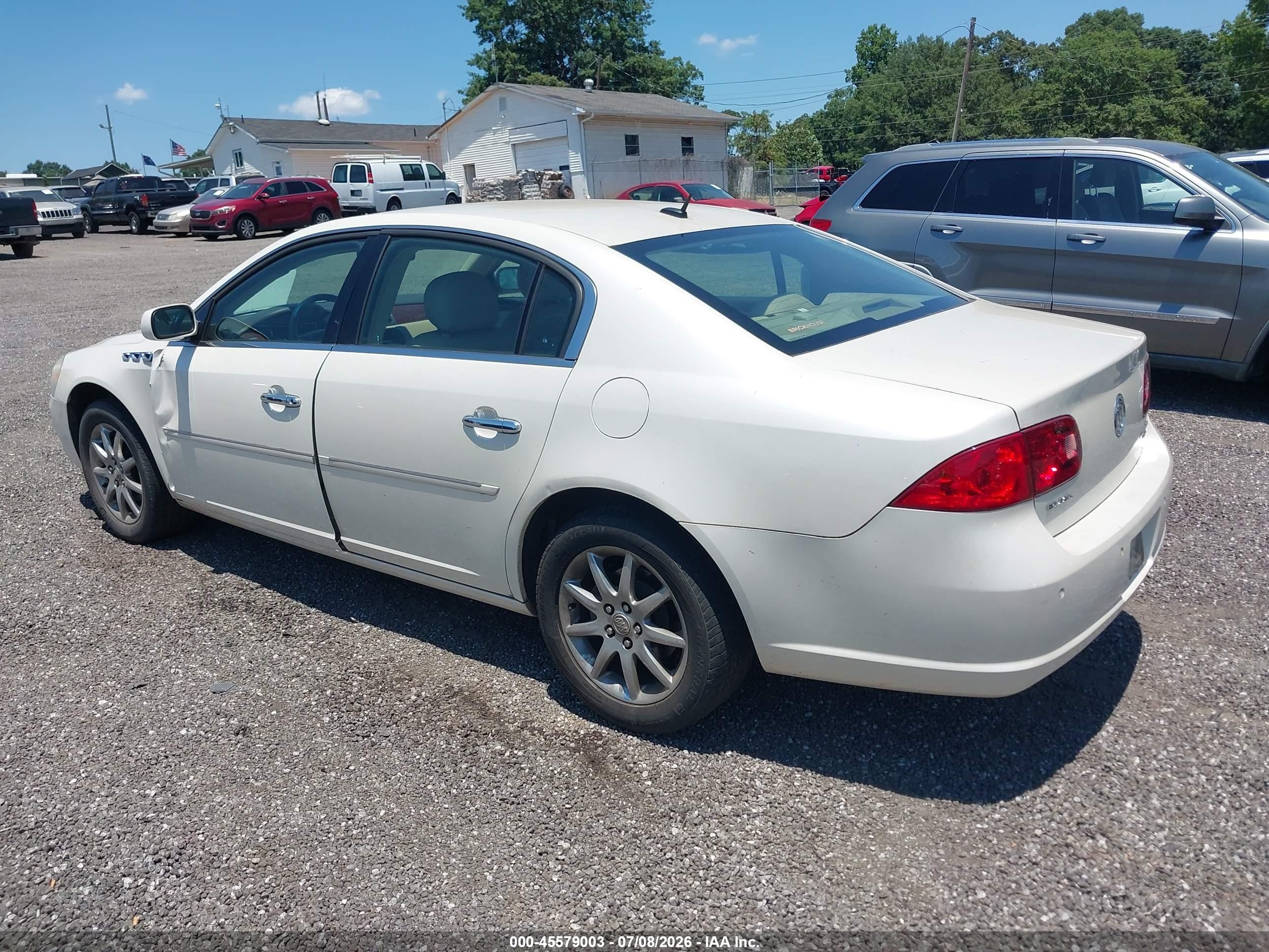 2007 Buick Lucerne Cxl White vin: 1G4HD57237U211591