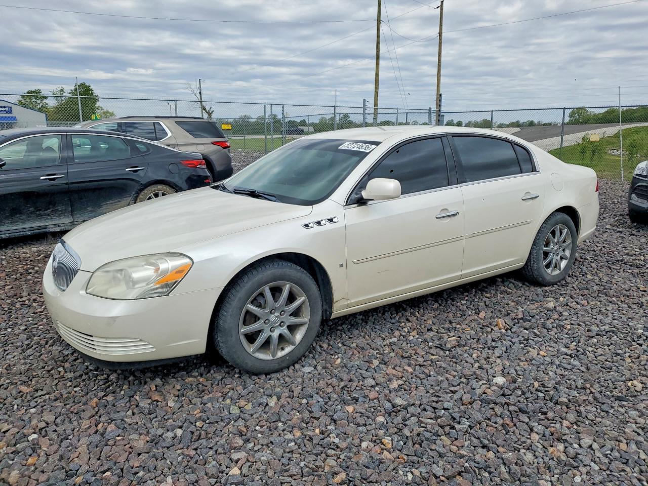 2007 Buick Lucerne Cxl White vin: 1G4HD57237U226950