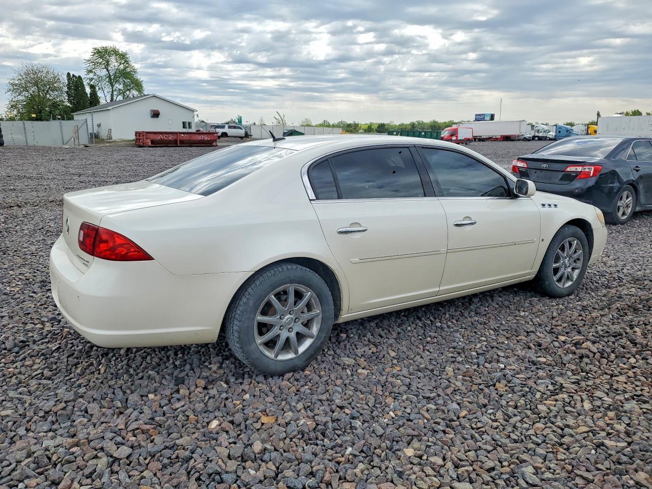 2007 Buick Lucerne Cxl White vin: 1G4HD57237U226950