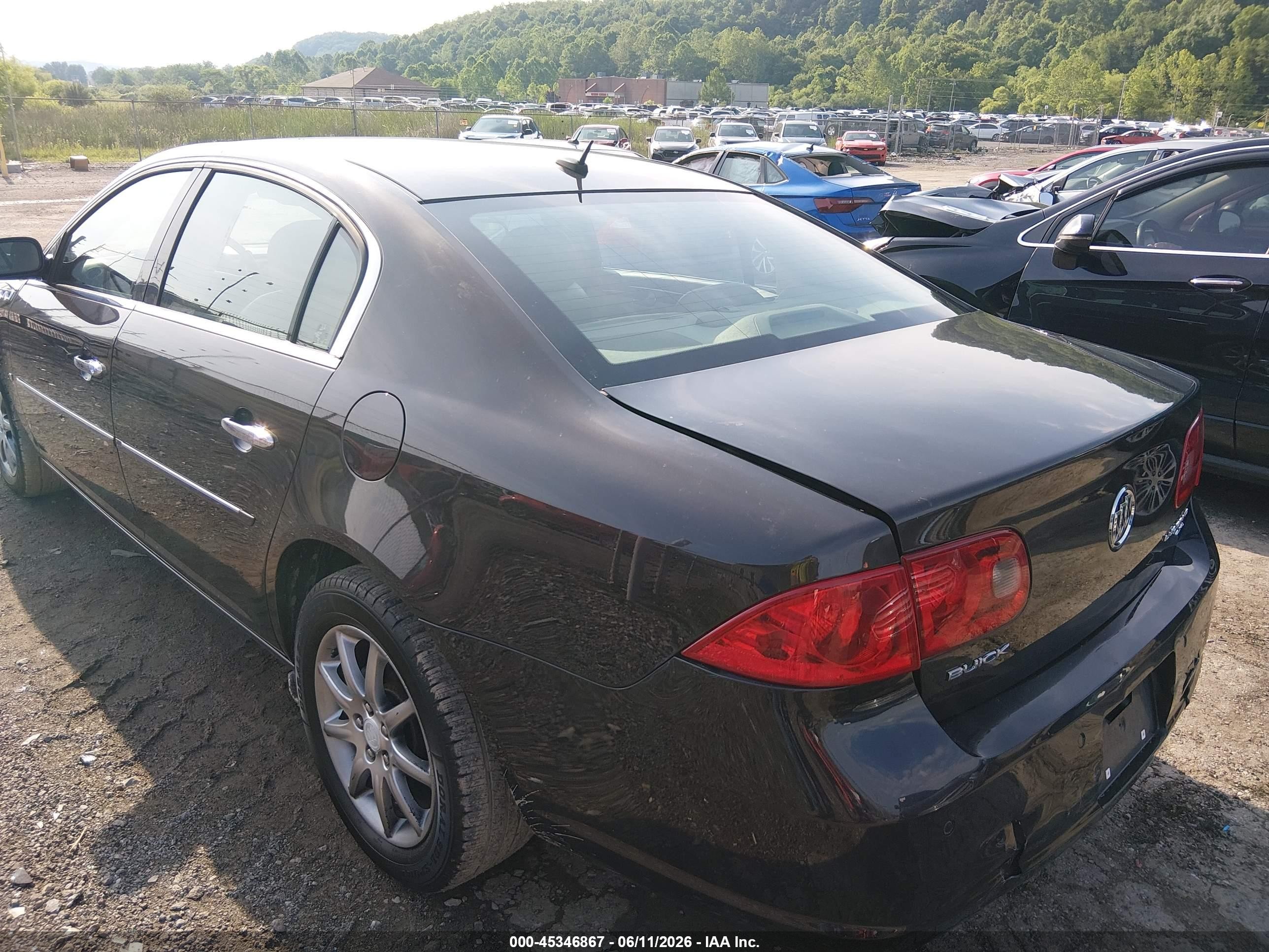 2007 Buick Lucerne Cxl Black vin: 1G4HD57237U236345