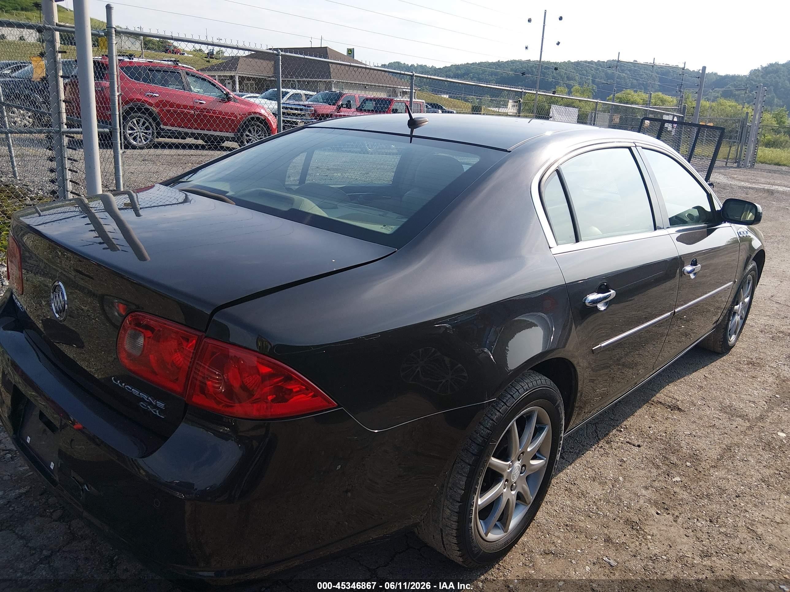 2007 Buick Lucerne Cxl Black vin: 1G4HD57237U236345