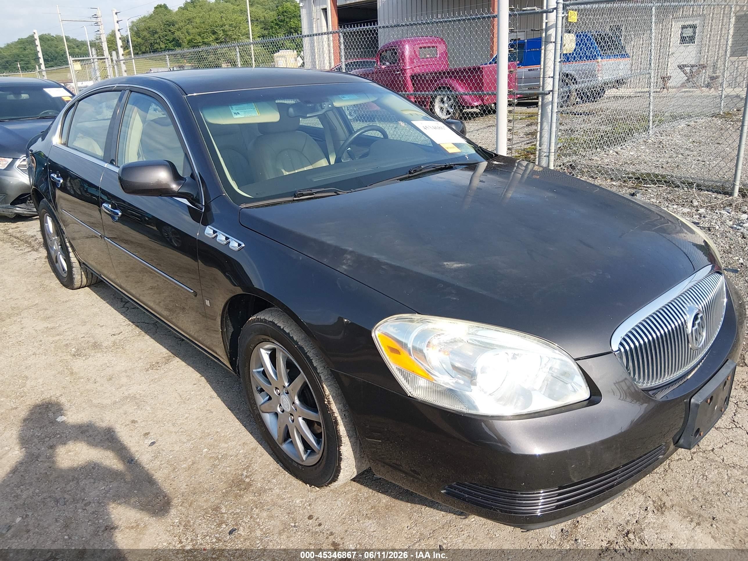 2007 Buick Lucerne Cxl Black vin: 1G4HD57237U236345