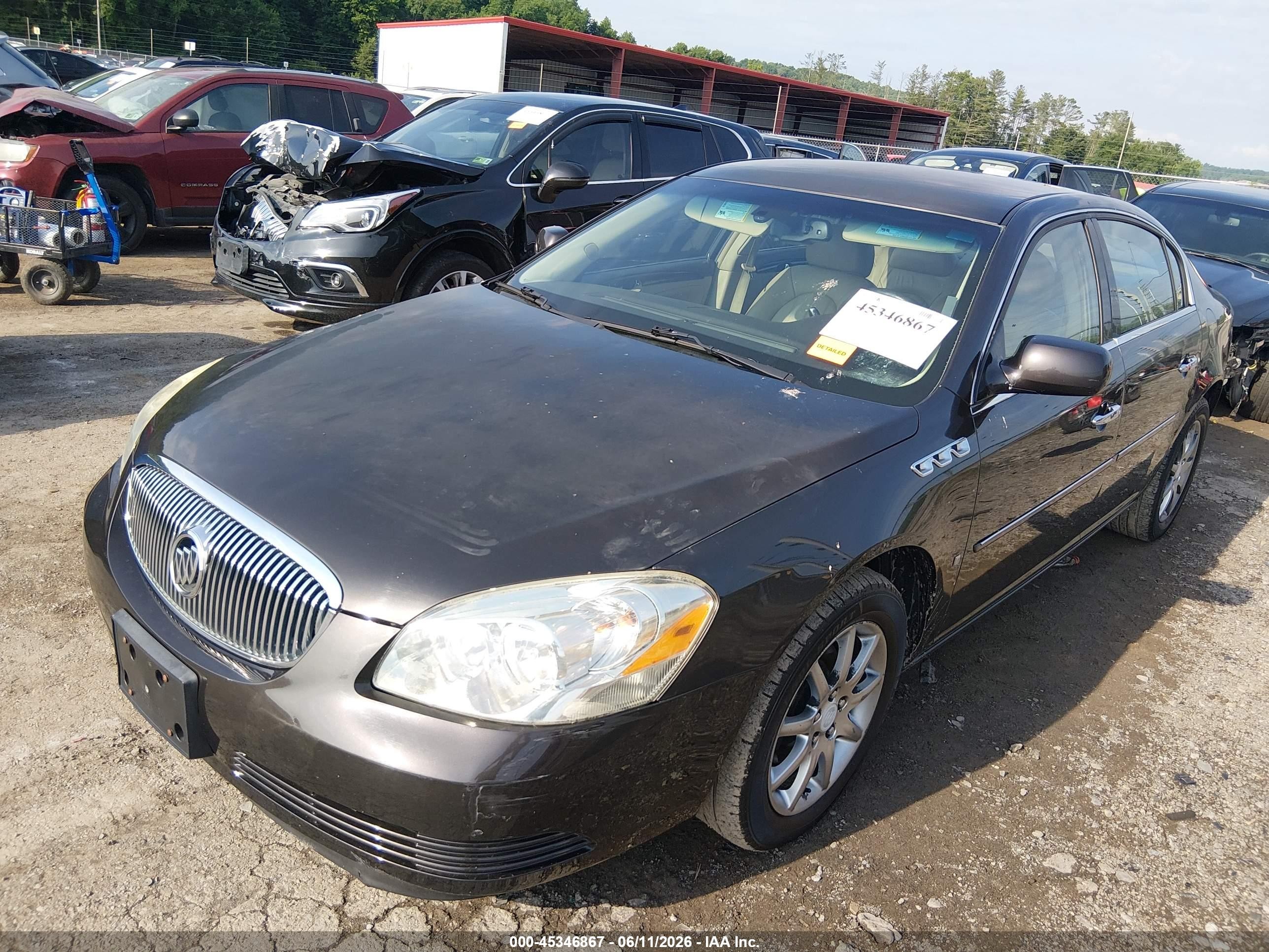 2007 Buick Lucerne Cxl Black vin: 1G4HD57237U236345