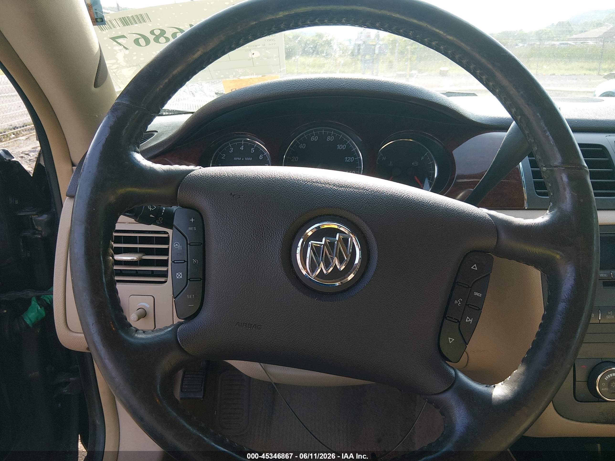 2007 Buick Lucerne Cxl Black vin: 1G4HD57237U236345