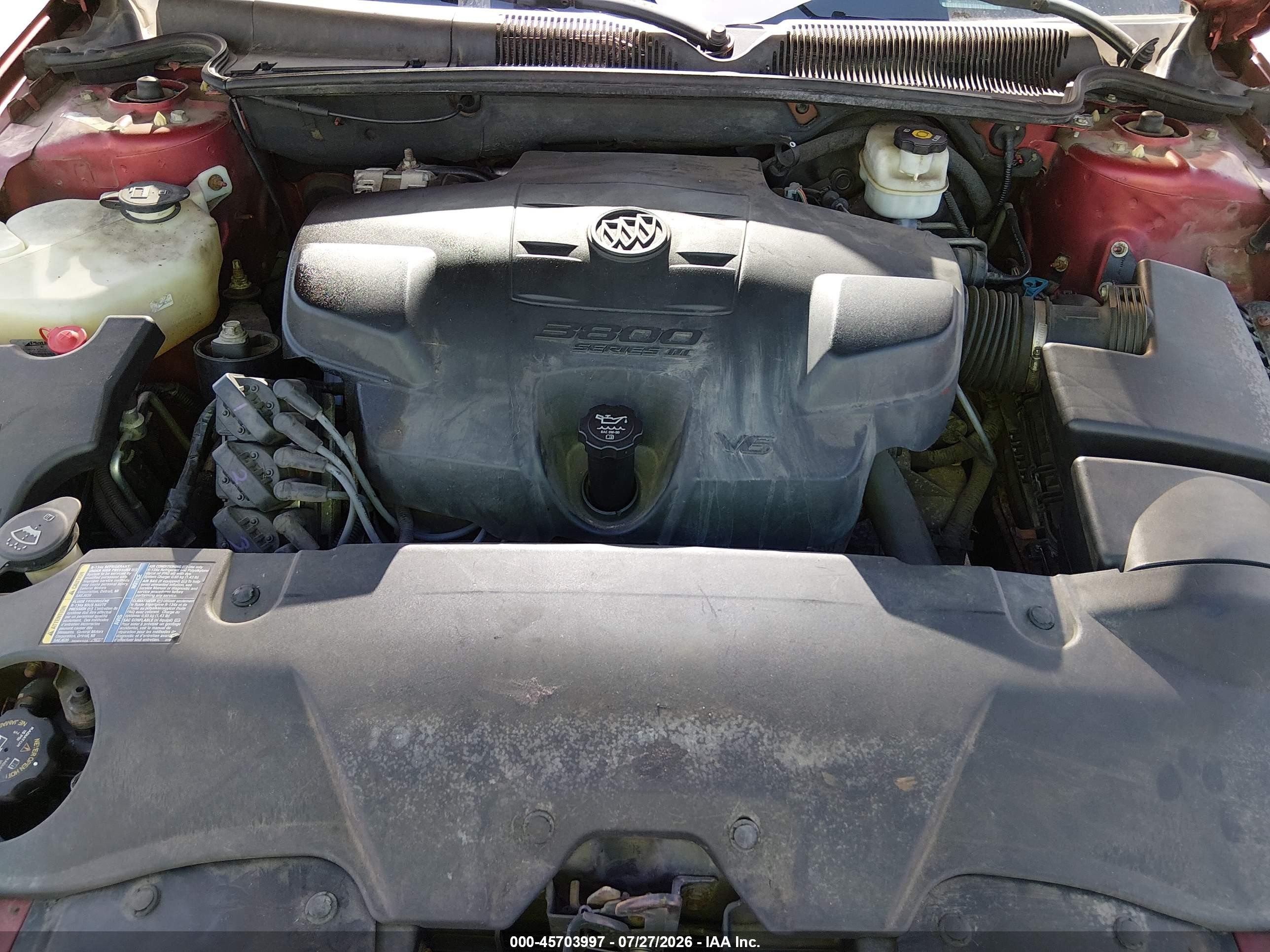 2008 Buick Lucerne Cxl Красный vin: 1G4HD57238U125683