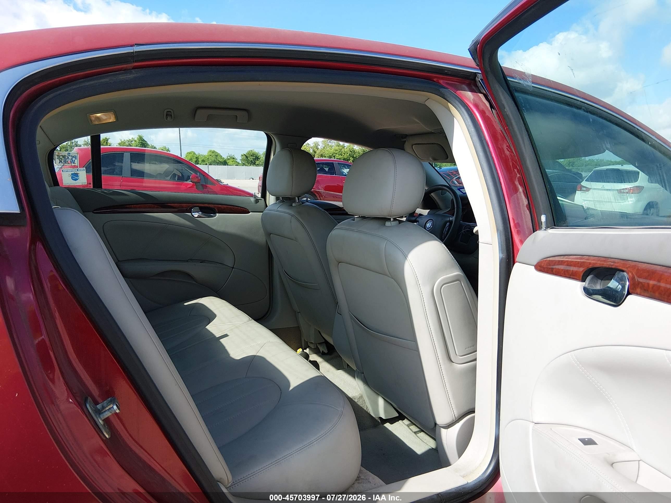 2008 Buick Lucerne Cxl Красный vin: 1G4HD57238U125683