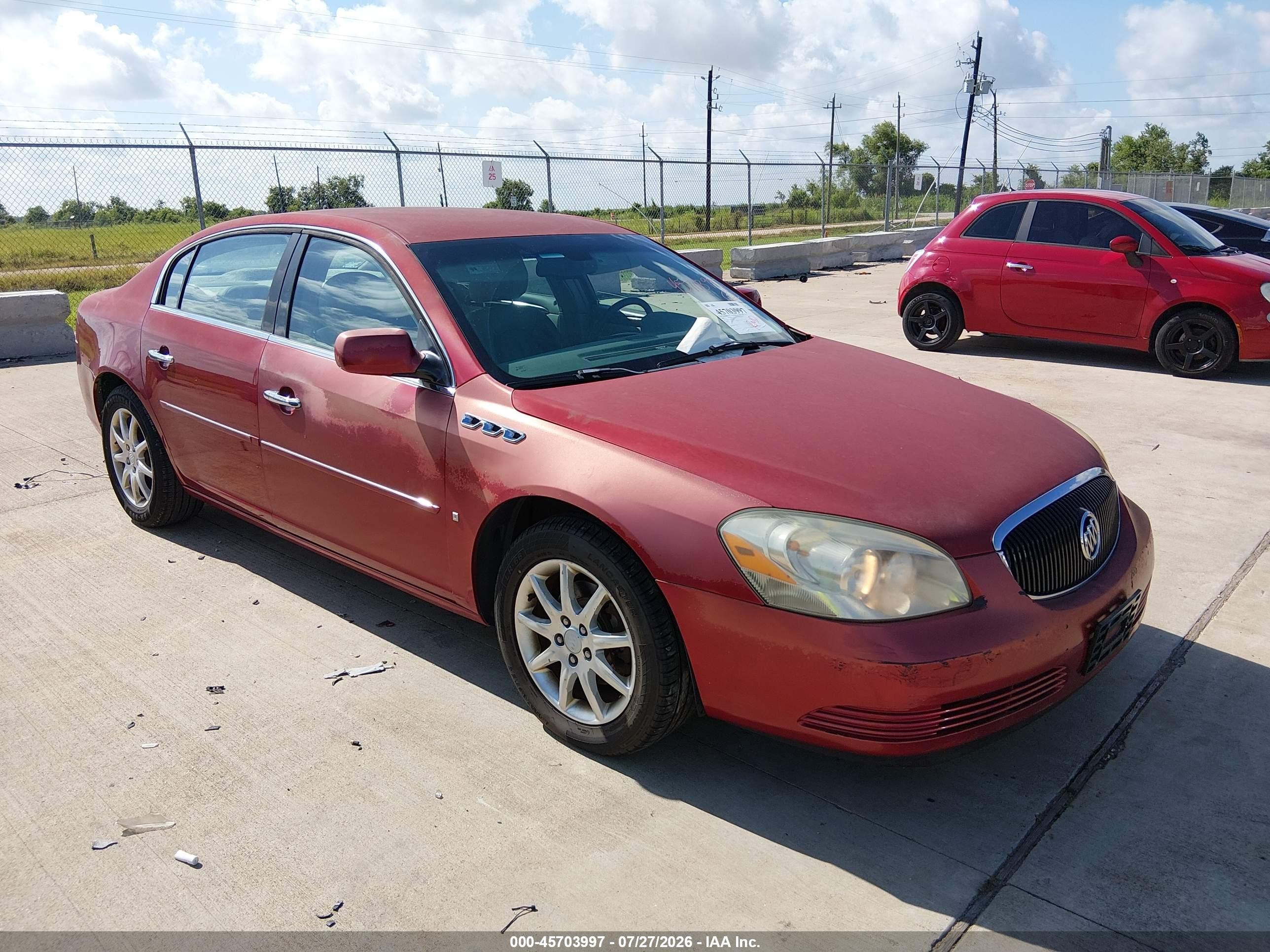 2008 Buick Lucerne Cxl Красный vin: 1G4HD57238U125683