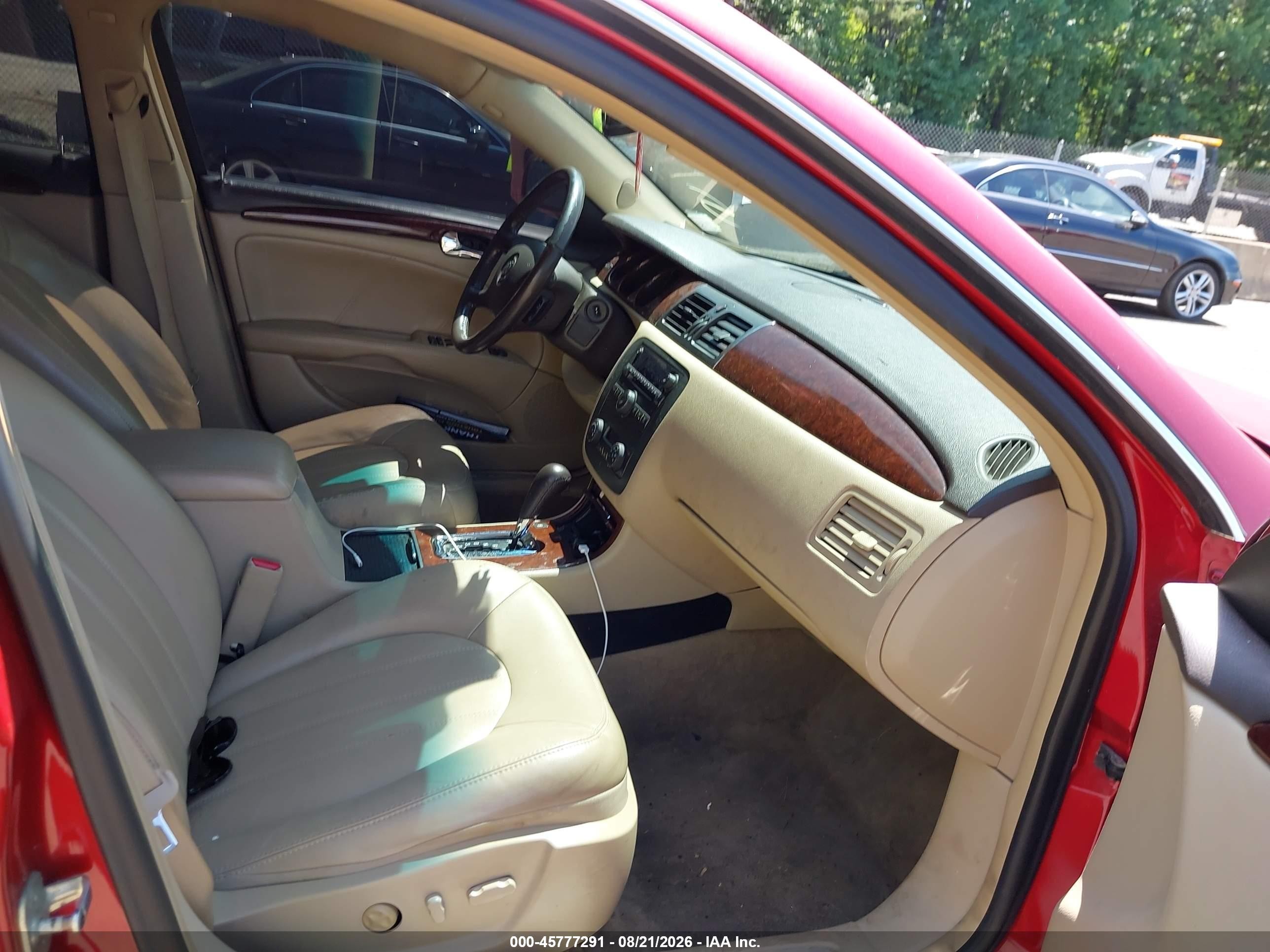 2008 Buick Lucerne Cxl Burgundy vin: 1G4HD57238U132391