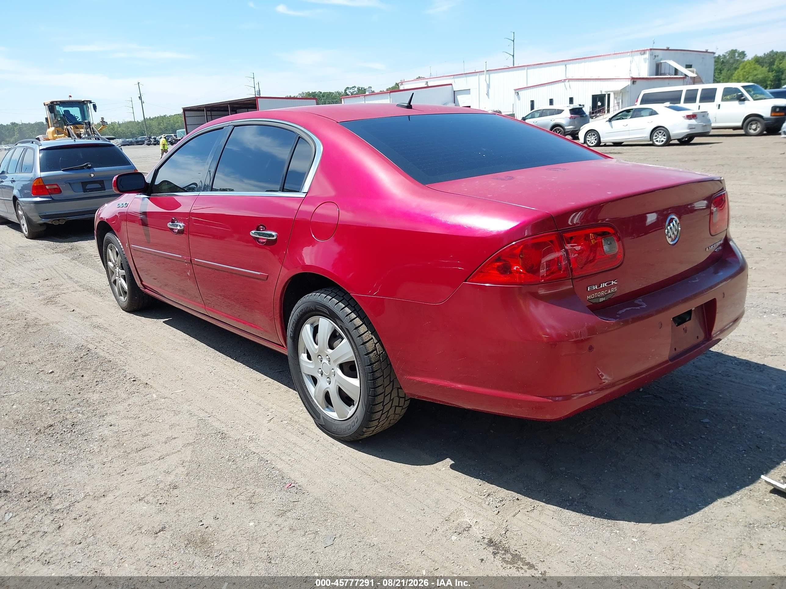 2008 Buick Lucerne Cxl Burgundy vin: 1G4HD57238U132391