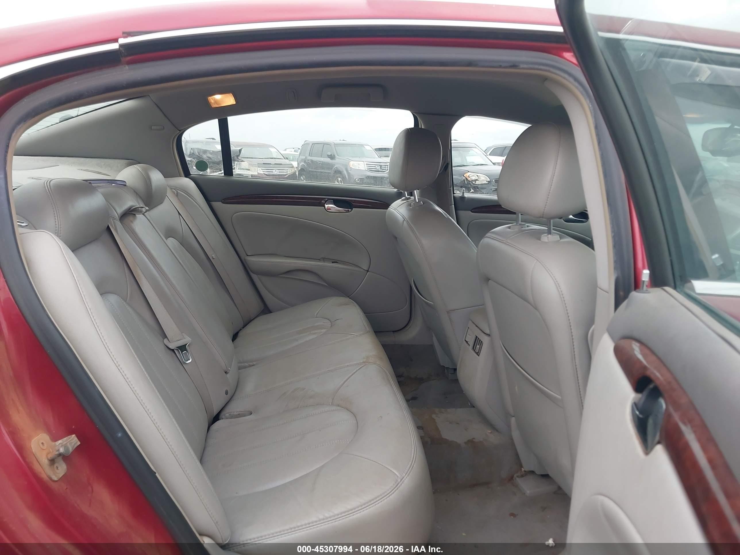 2008 Buick Lucerne Cxl Burgundy vin: 1G4HD57238U191070