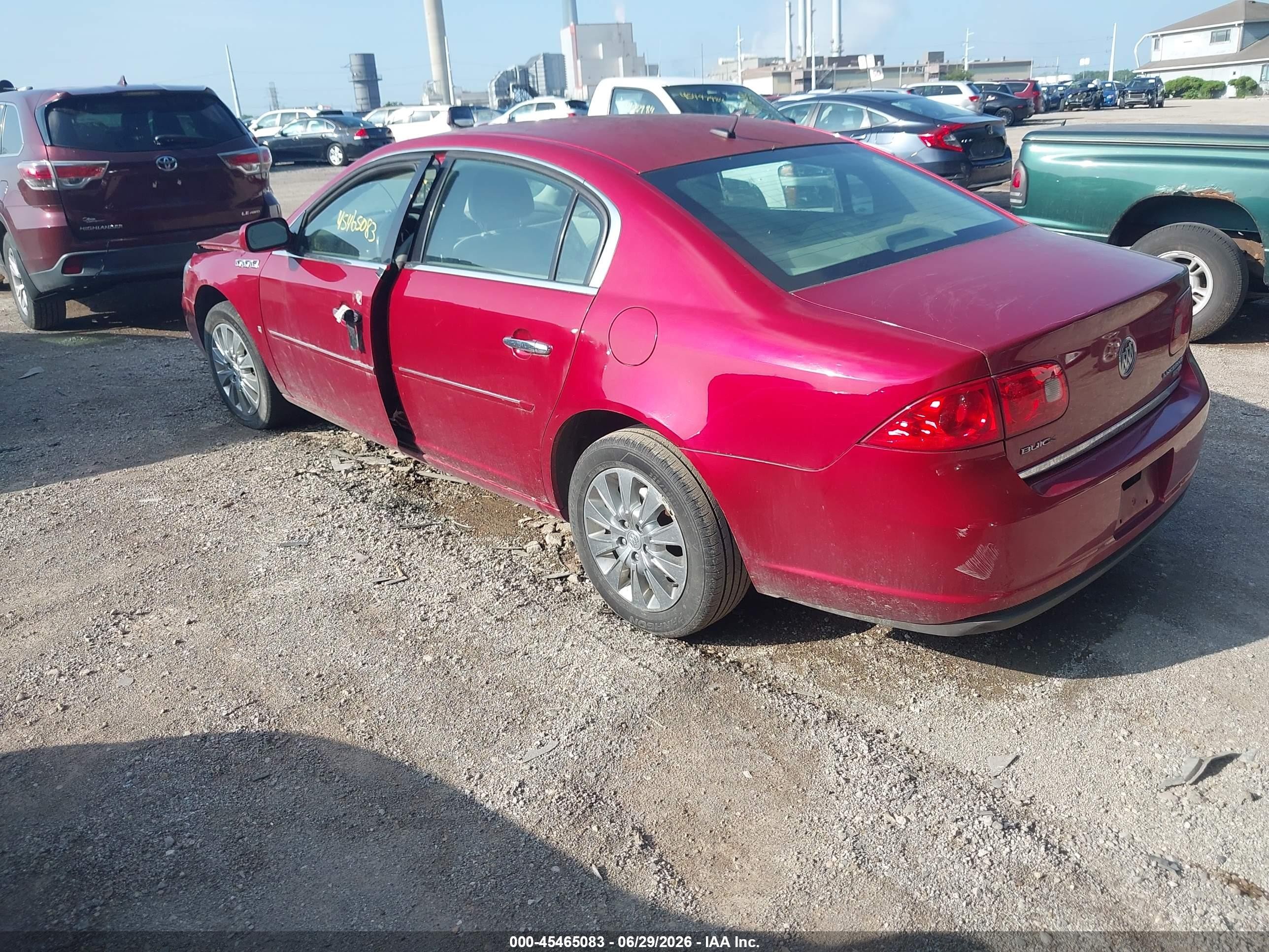 2008 Buick Lucerne Cxl Red vin: 1G4HD57238U193031