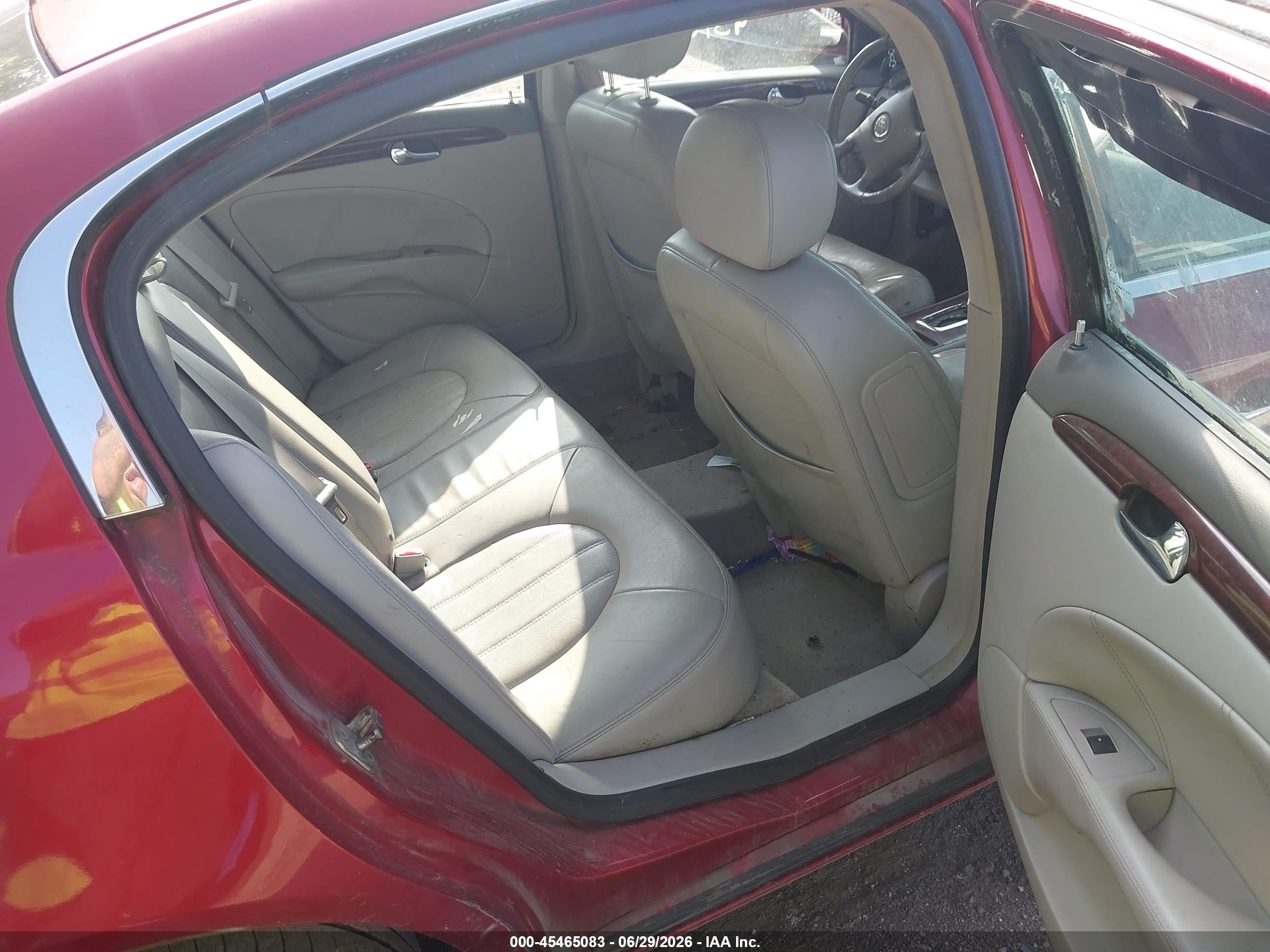 2008 Buick Lucerne Cxl Red vin: 1G4HD57238U193031