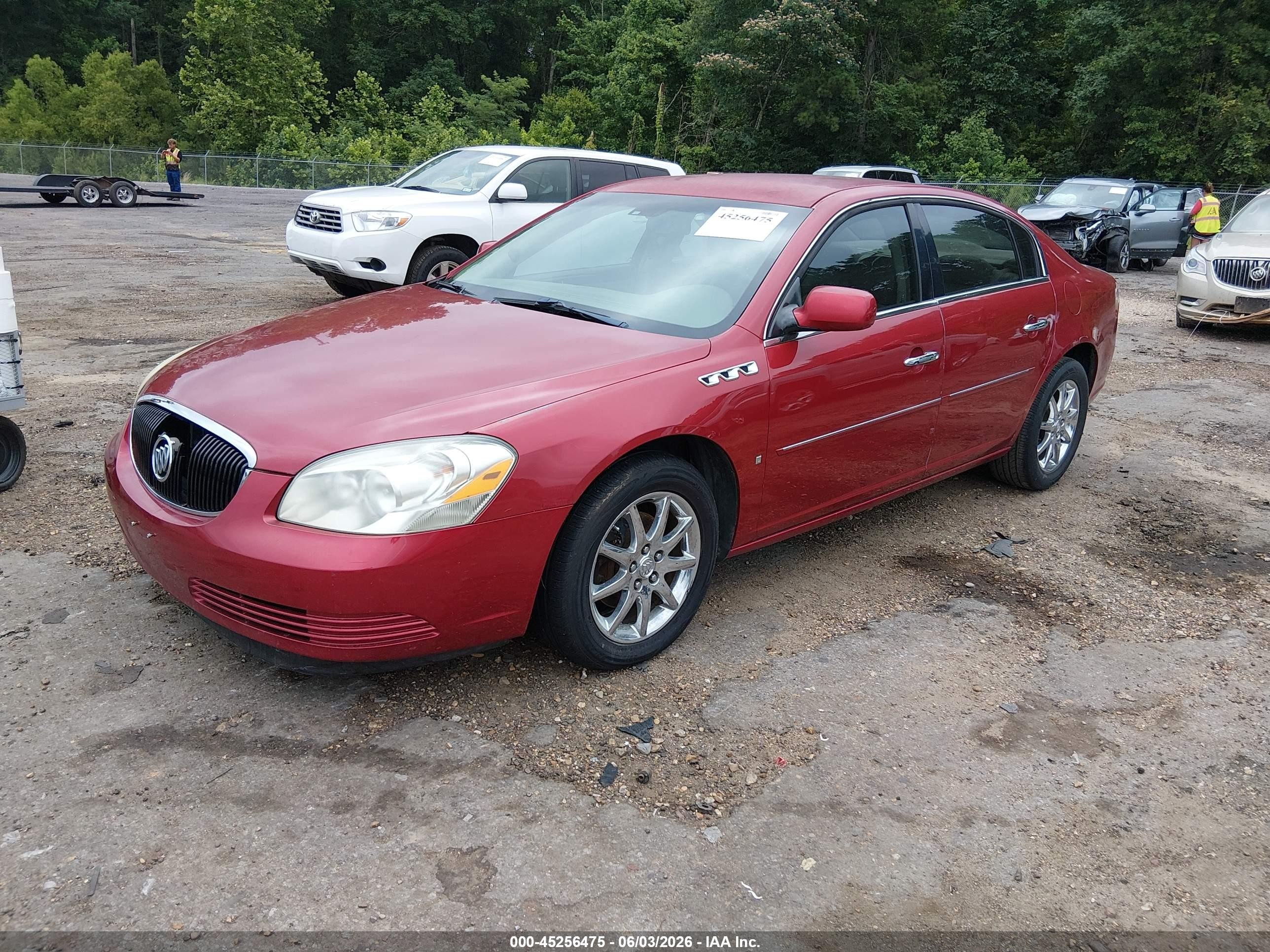 2006 Buick Lucerne Cxl Red vin: 1G4HD57246U239933