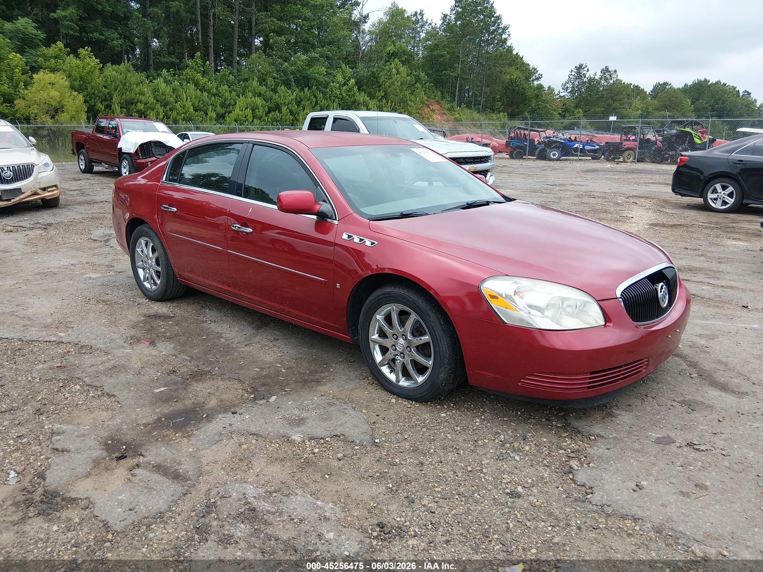 2006 Buick Lucerne Cxl Red vin: 1G4HD57246U239933