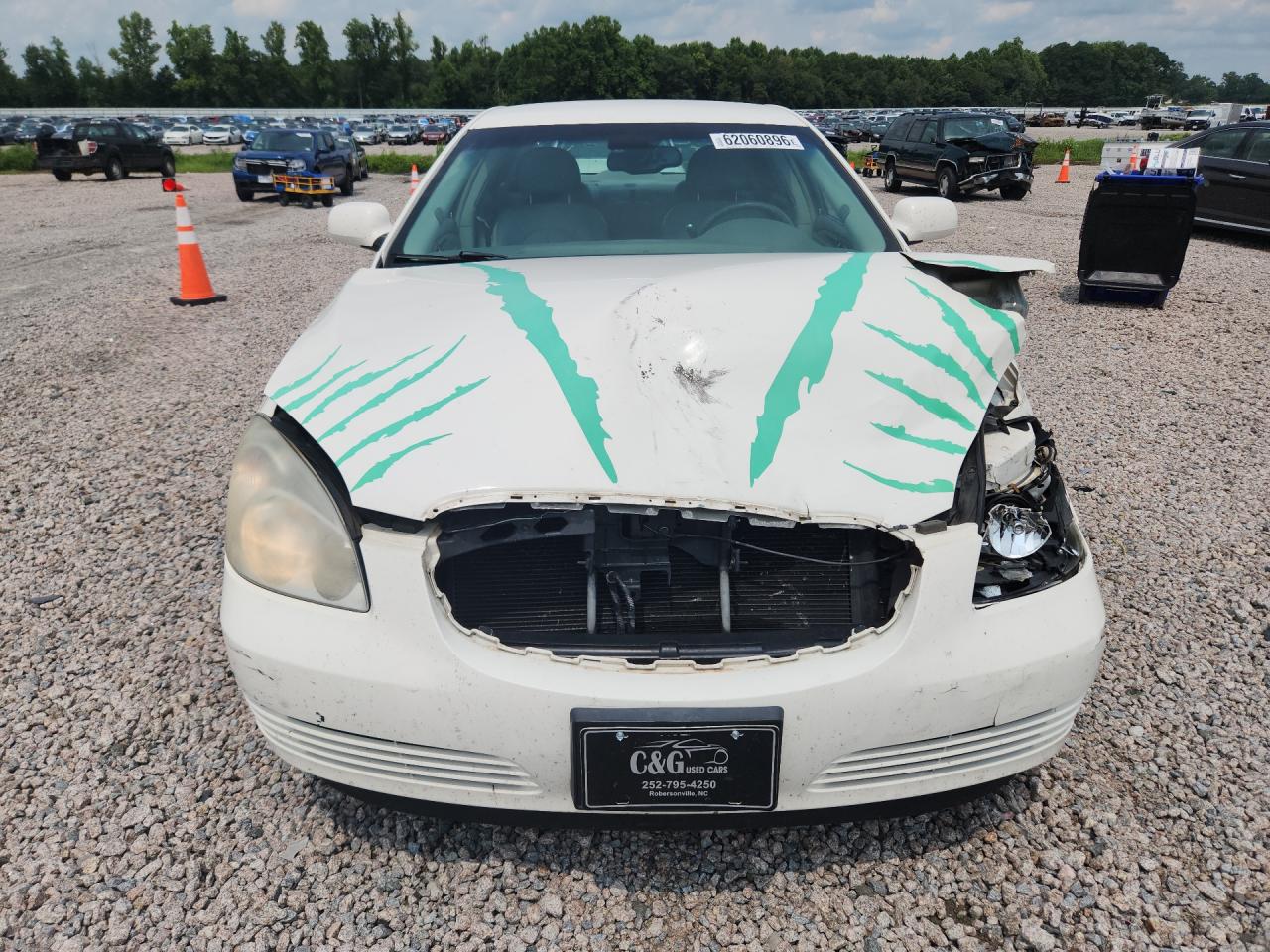 2007 Buick Lucerne Cx White vin: 1G4HD57247U140417