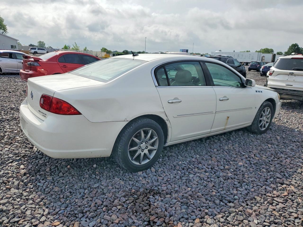 2007 Buick Lucerne Cxl White vin: 1G4HD57247U203886