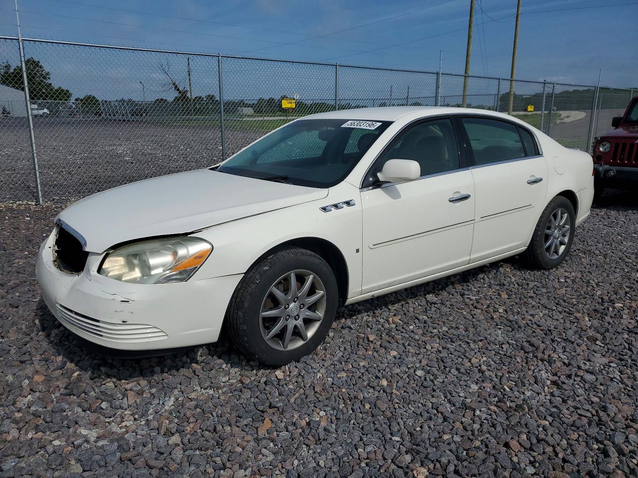2007 Buick Lucerne Cxl White vin: 1G4HD57247U203886
