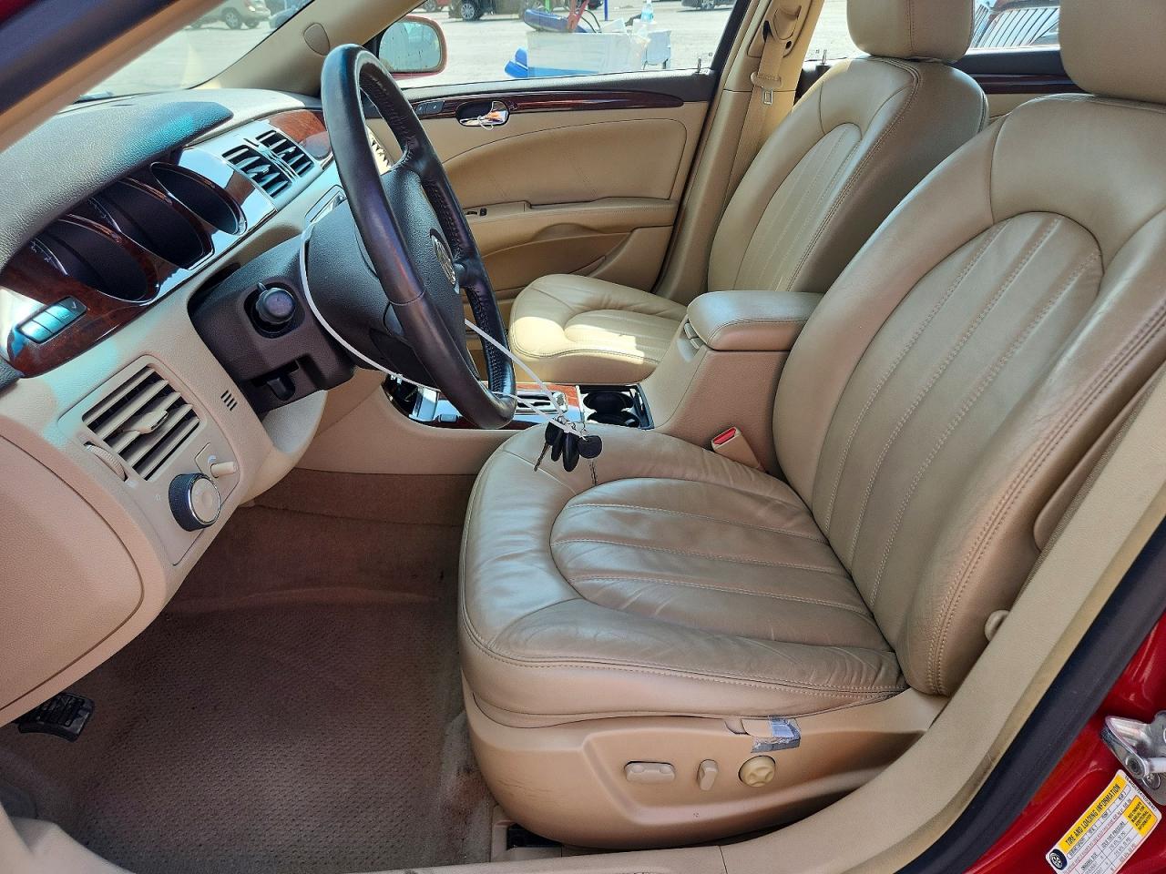 2007 Buick Lucerne Cxl Red vin: 1G4HD57247U230487