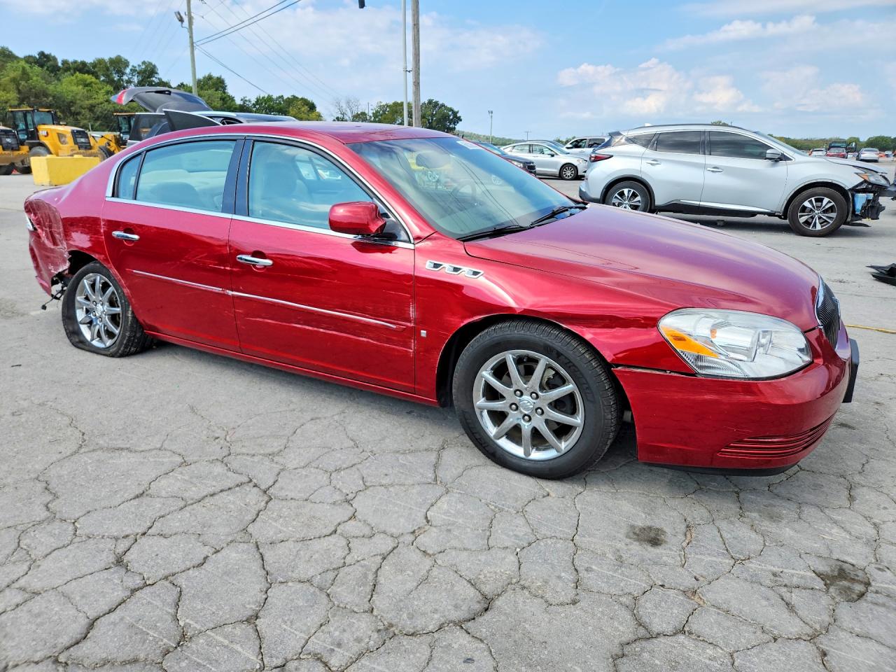 2007 Buick Lucerne Cxl Red vin: 1G4HD57247U230487