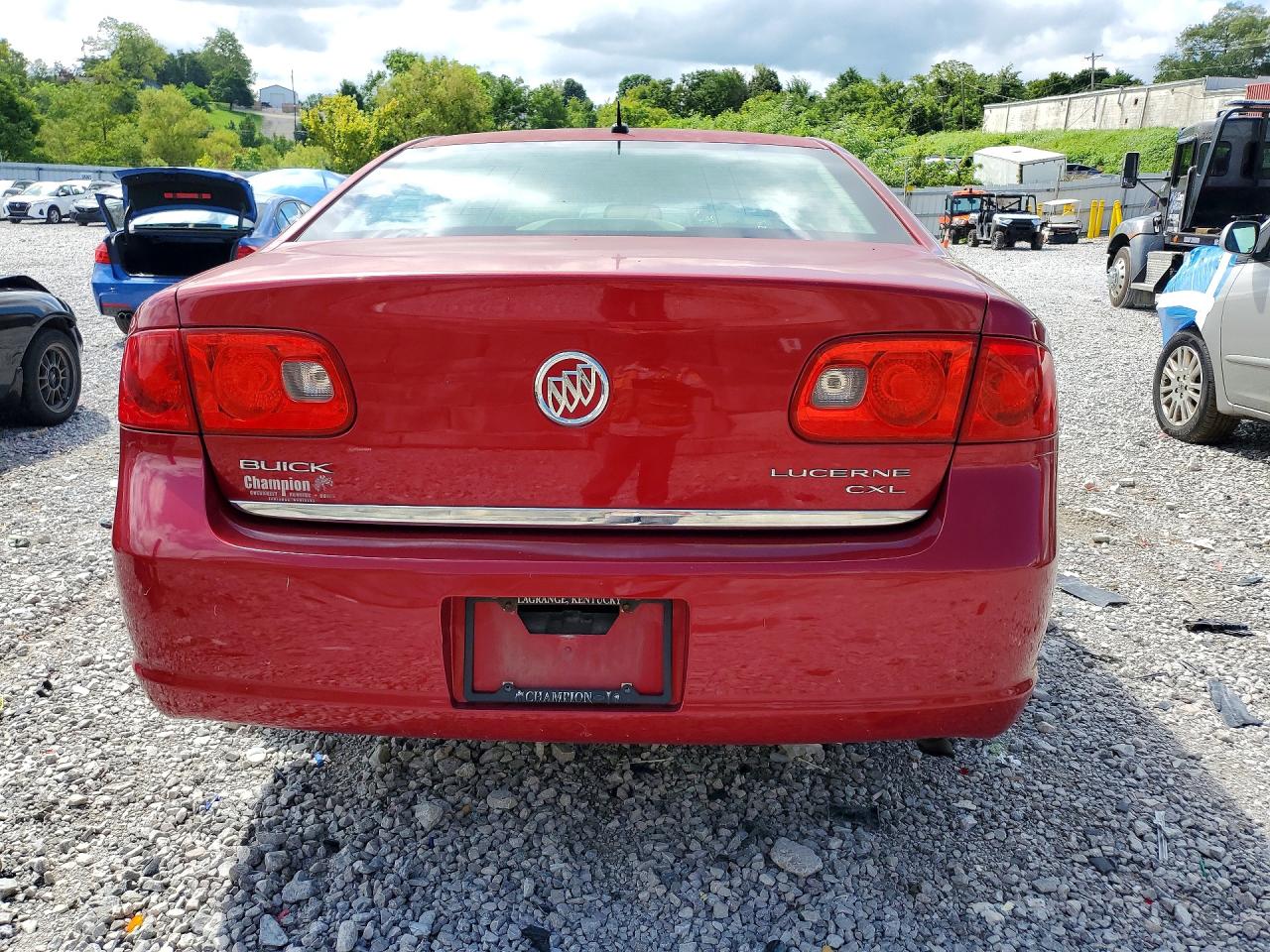 2008 Buick Lucerne Cxl Red vin: 1G4HD57248U148972