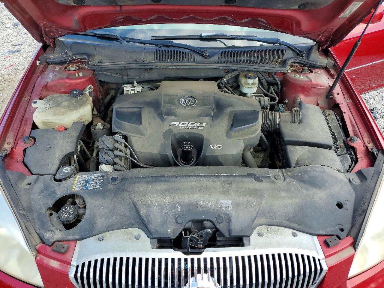 2008 Buick Lucerne Cxl Red vin: 1G4HD57248U148972