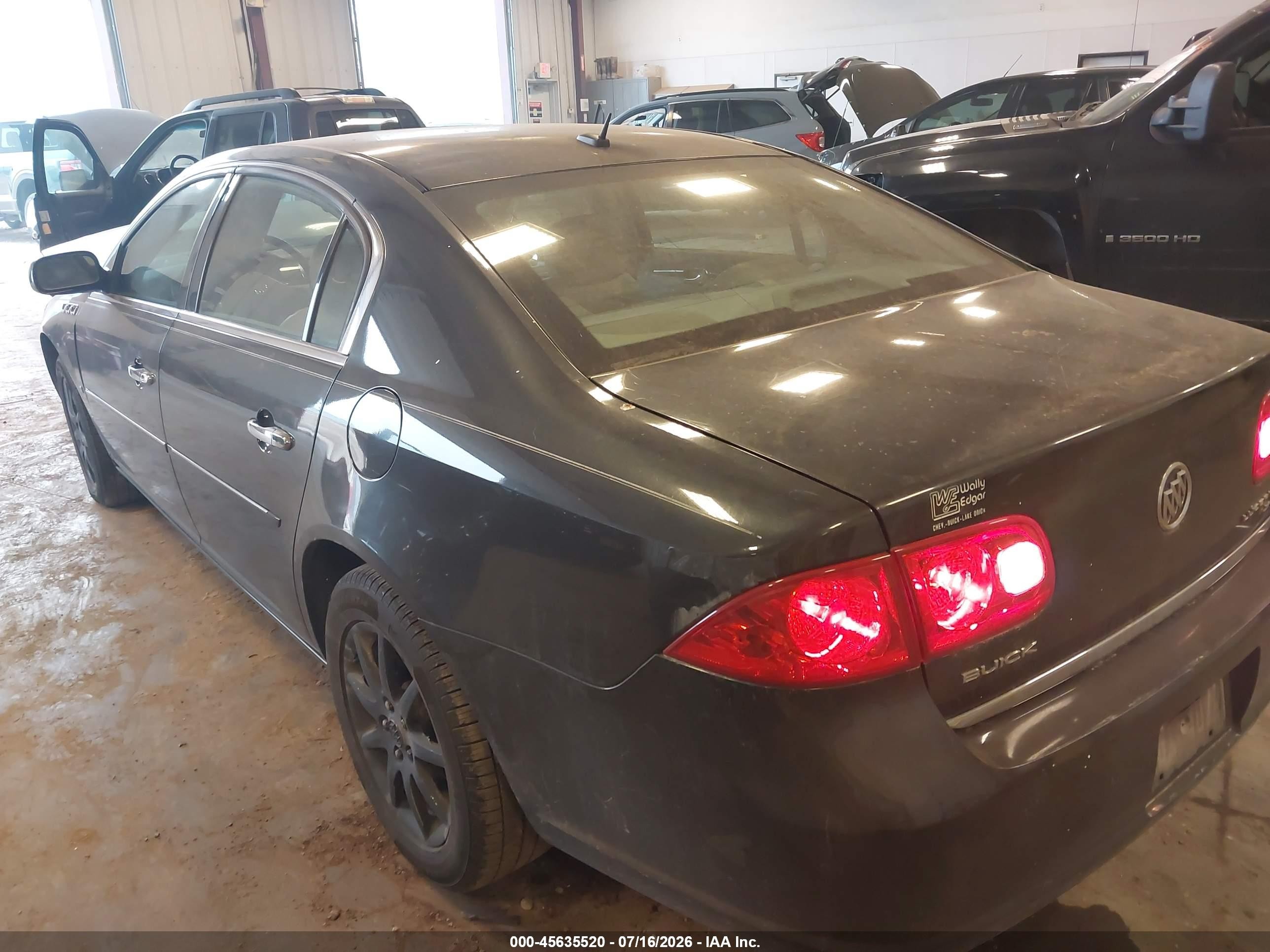 2008 Buick Lucerne Cxl Black vin: 1G4HD57248U188453