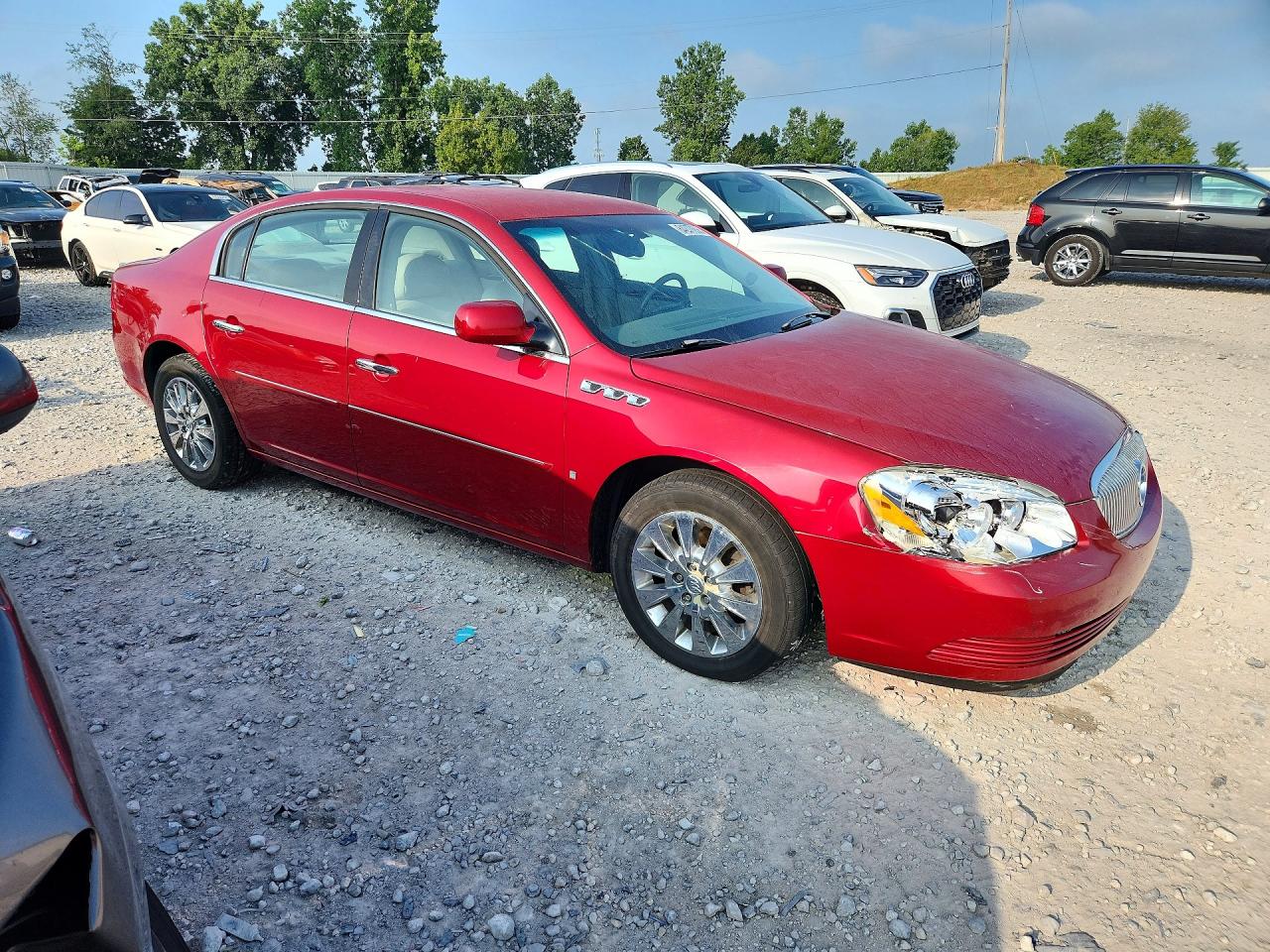 2008 Buick Lucerne Cxl Red vin: 1G4HD57248U192289