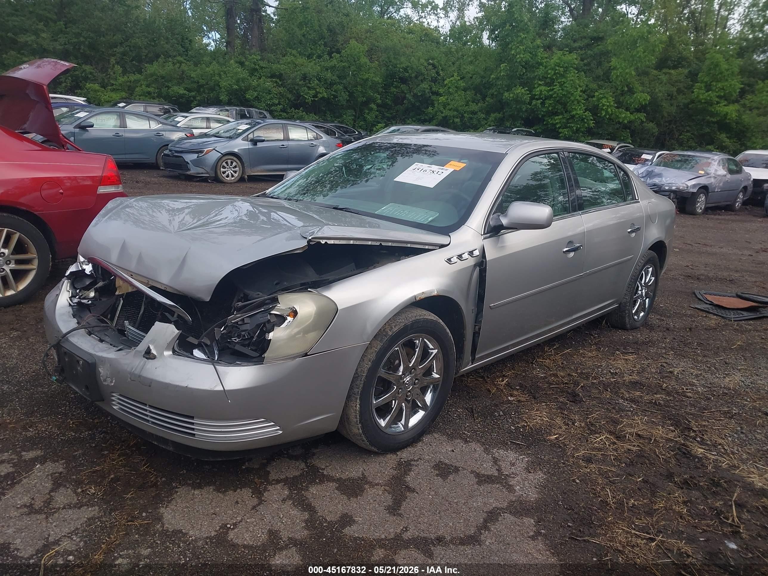 2007 Buick Lucerne Cxl Gray vin: 1G4HD57257U197063
