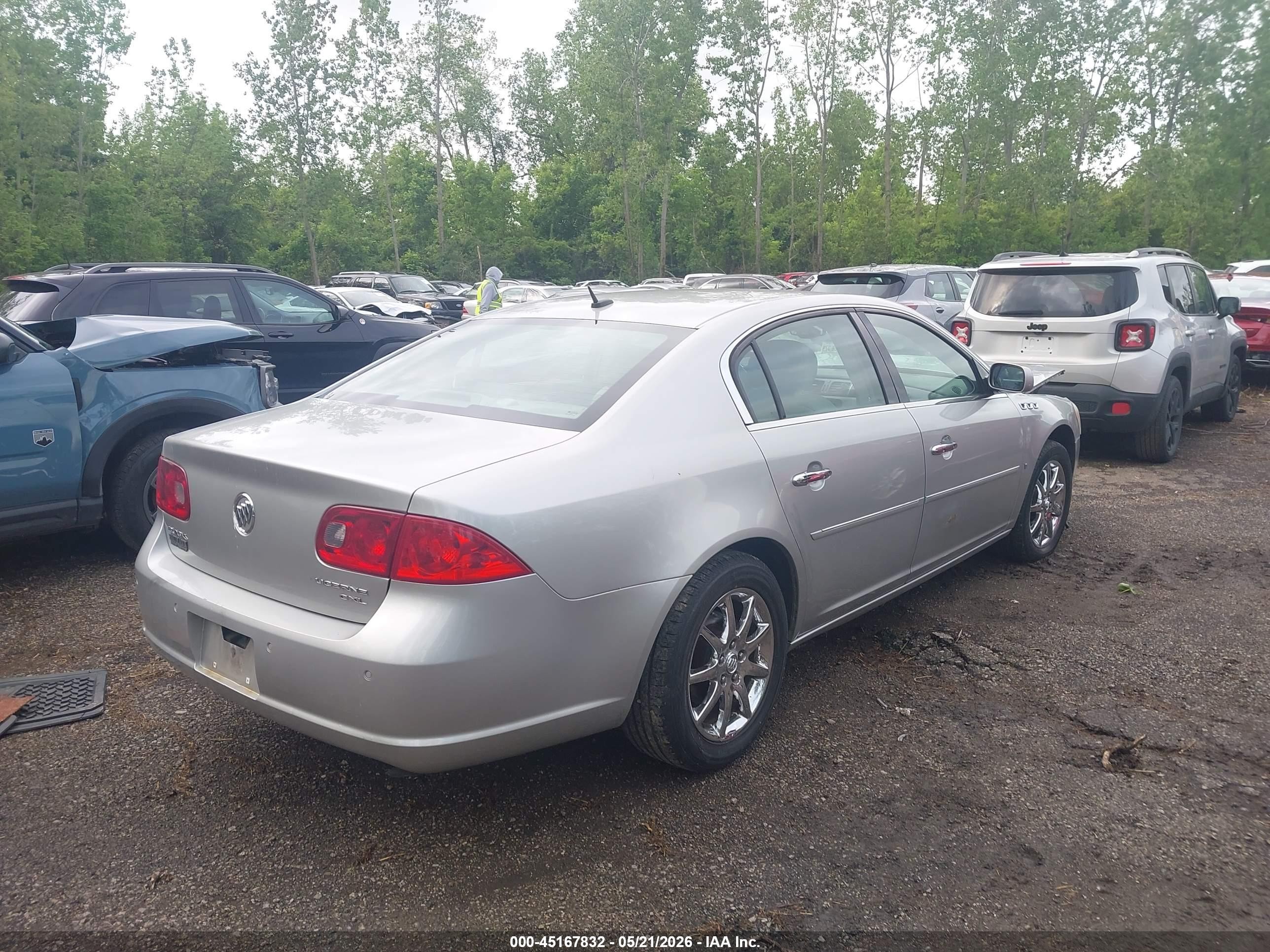 2007 Buick Lucerne Cxl Gray vin: 1G4HD57257U197063