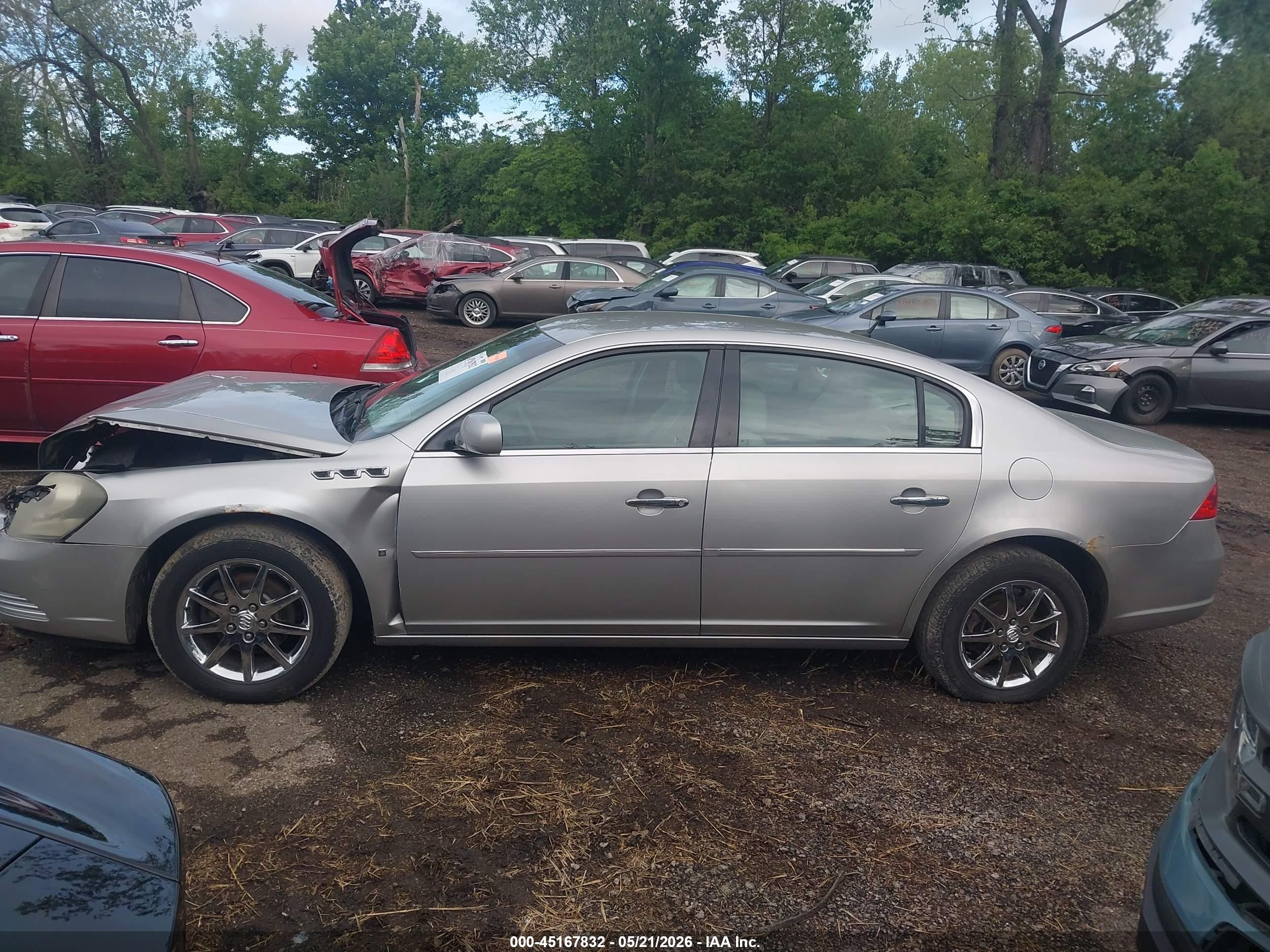 2007 Buick Lucerne Cxl Gray vin: 1G4HD57257U197063