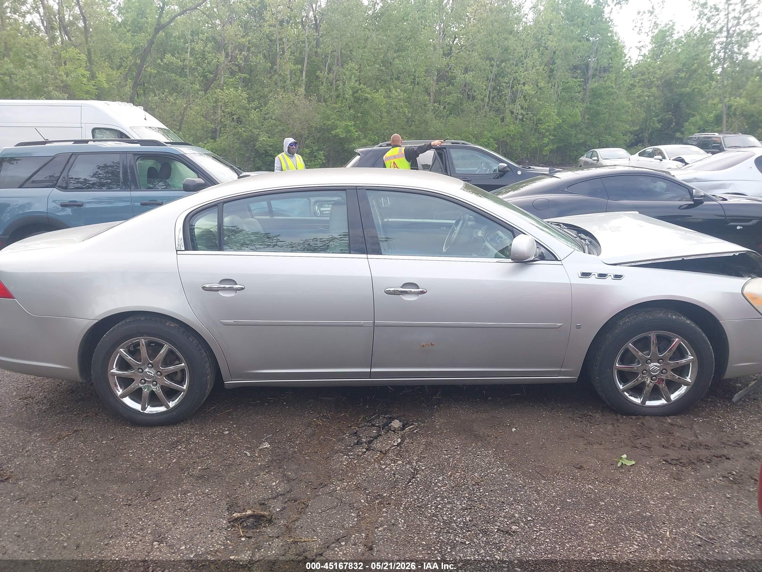 2007 Buick Lucerne Cxl Gray vin: 1G4HD57257U197063