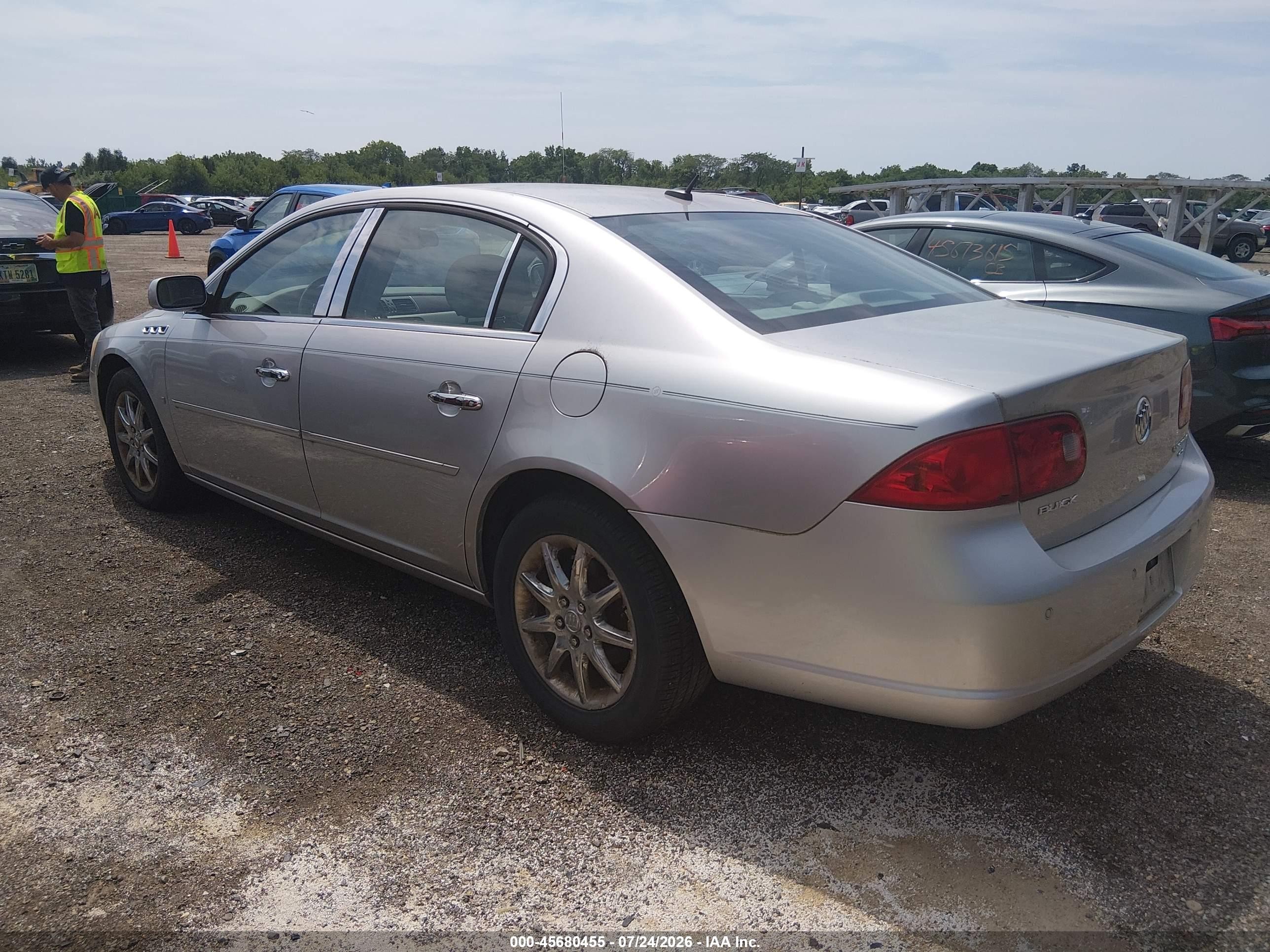 2007 Buick Lucerne Cxl Silver vin: 1G4HD57257U224908