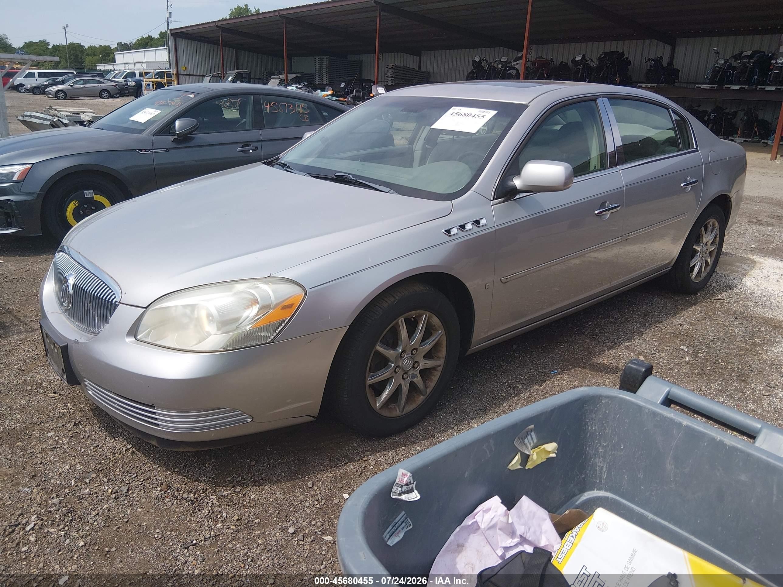 2007 Buick Lucerne Cxl Silver vin: 1G4HD57257U224908
