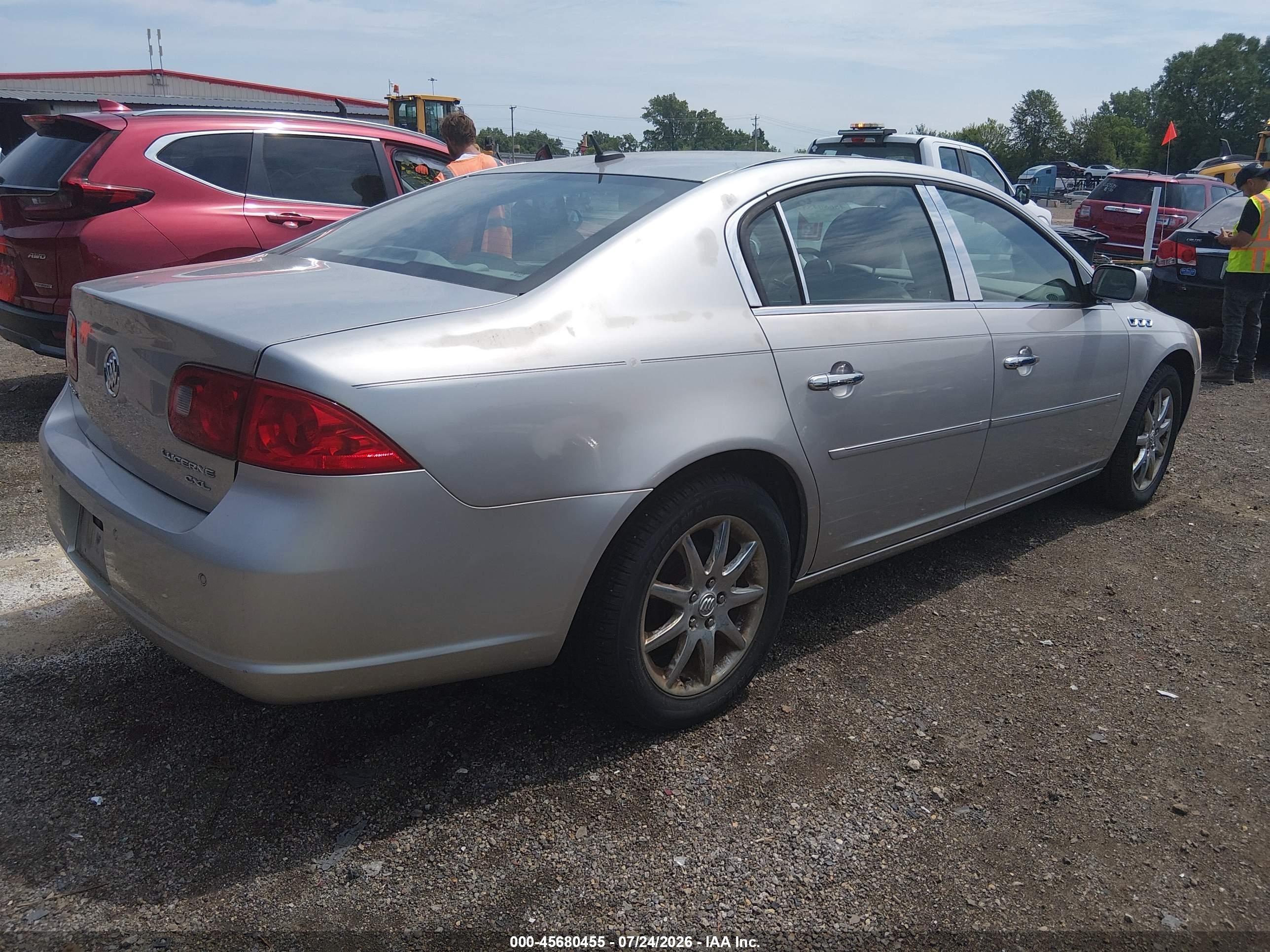 2007 Buick Lucerne Cxl Silver vin: 1G4HD57257U224908