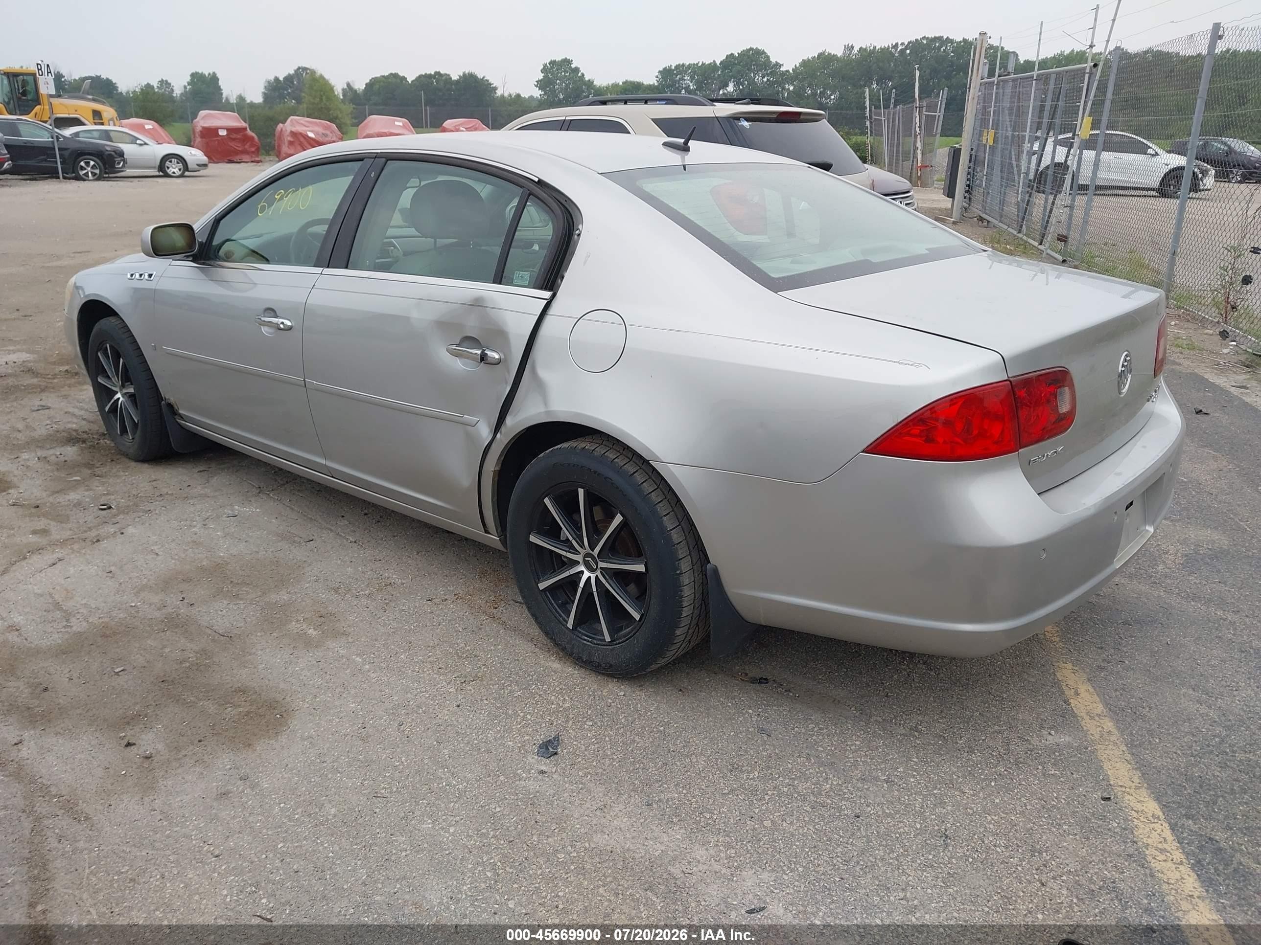2007 Buick Lucerne Cxl Silver vin: 1G4HD57257U225122