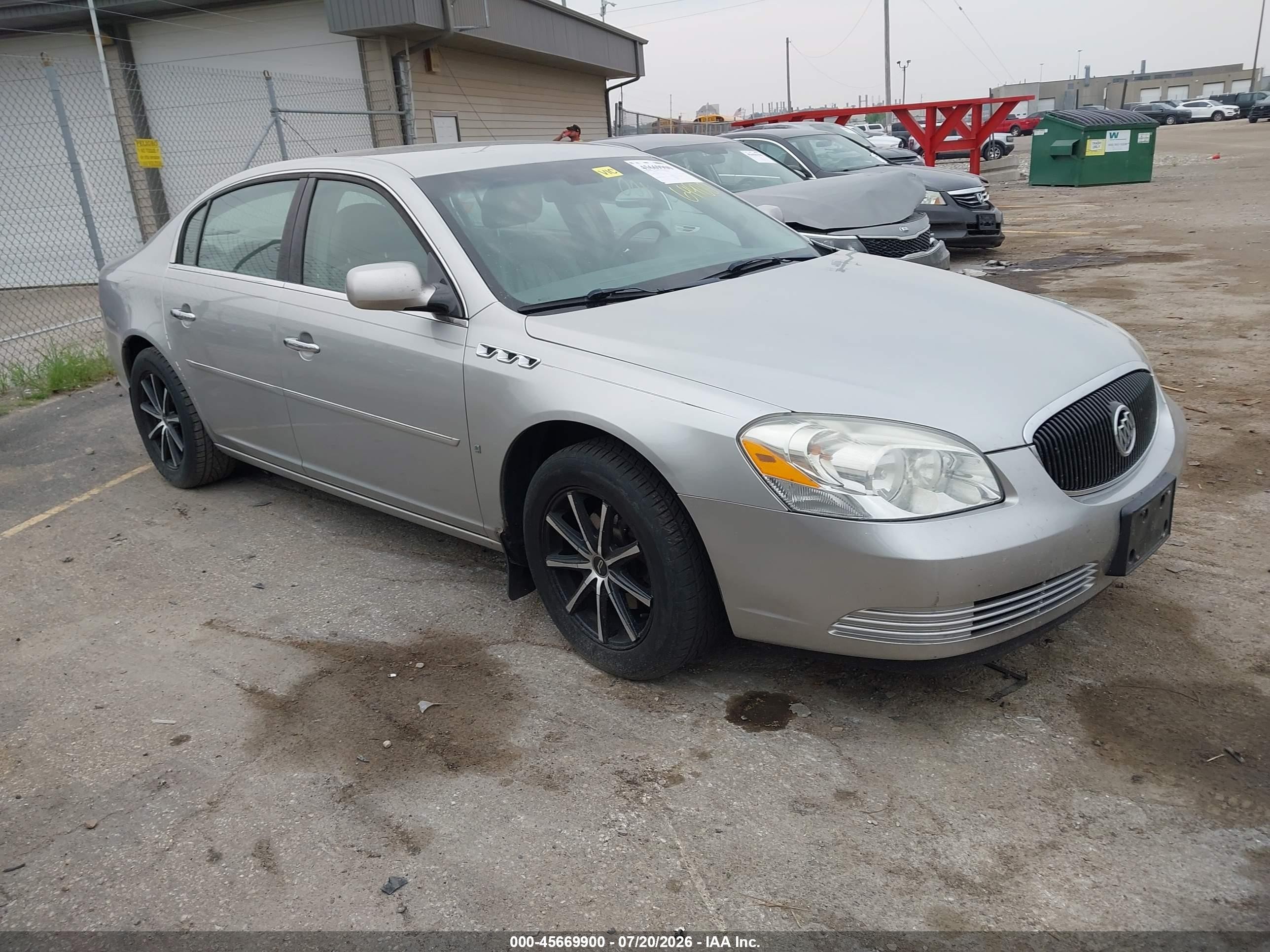 2007 Buick Lucerne Cxl Silver vin: 1G4HD57257U225122