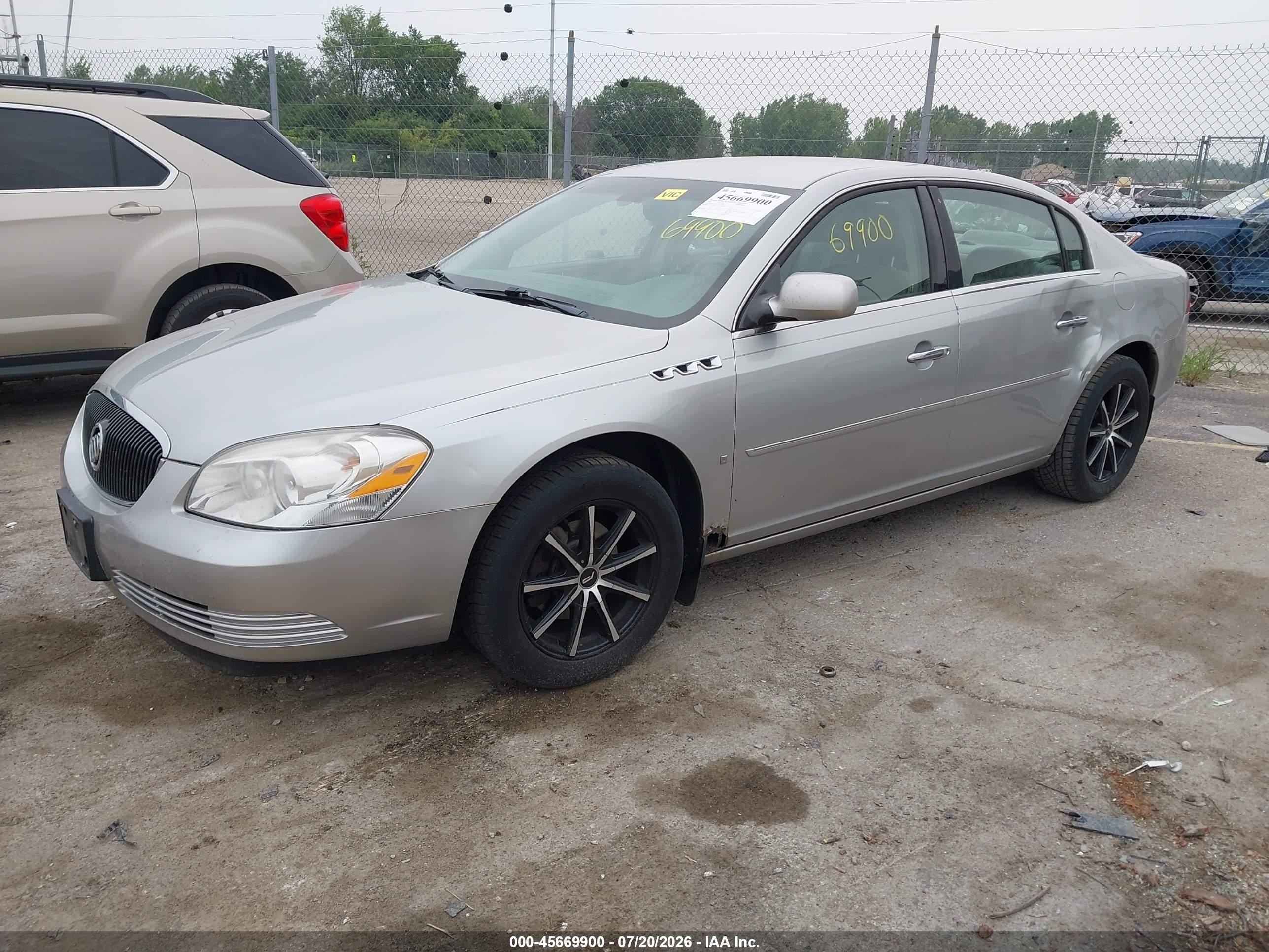 2007 Buick Lucerne Cxl Silver vin: 1G4HD57257U225122