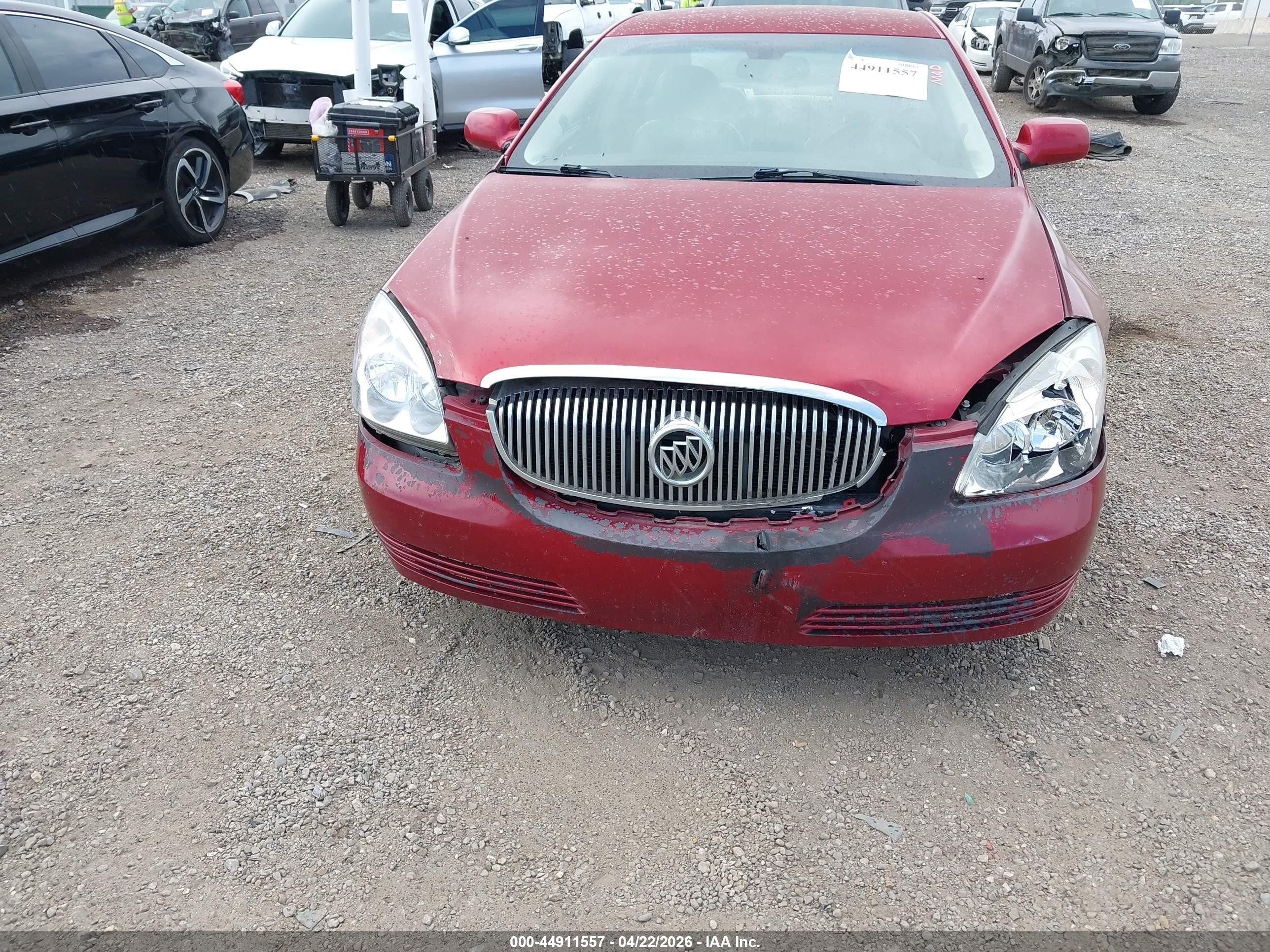 2008 Buick Lucerne Cxl Red vin: 1G4HD57258U142789